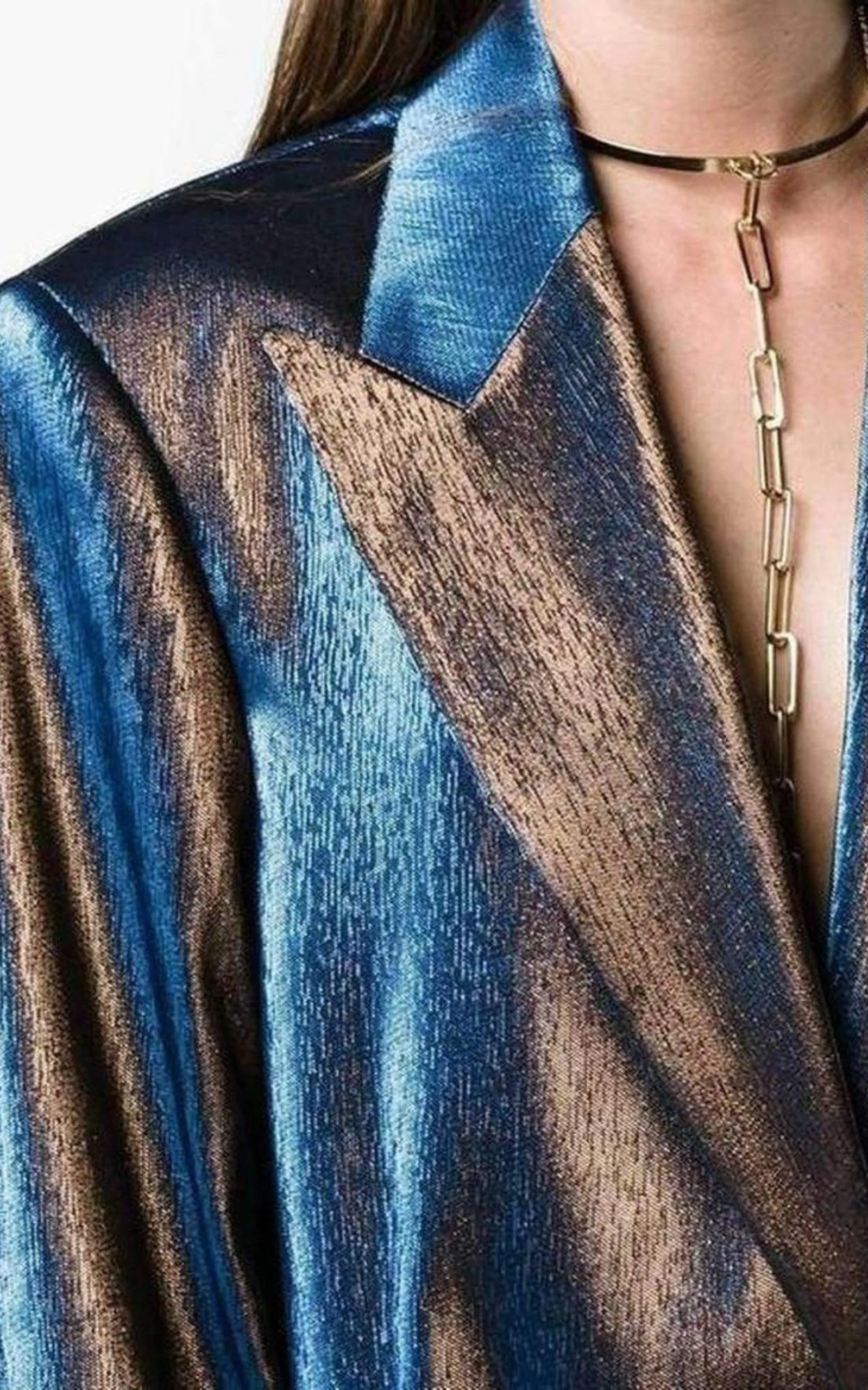 Two-Tone Lamé Blazer sold by Runaway Catalog product image thumbnail 5