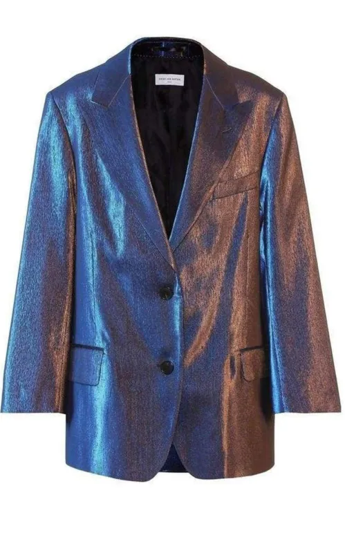 Two-Tone Lamé Blazer made by Runaway Catalog