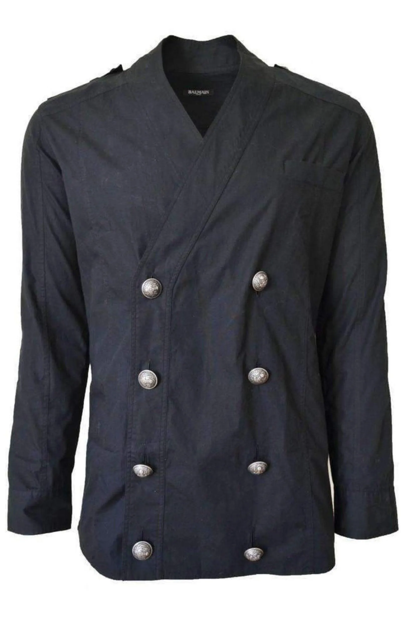 Black Shirt Double-breasted Jacket sold by Runaway Catalog