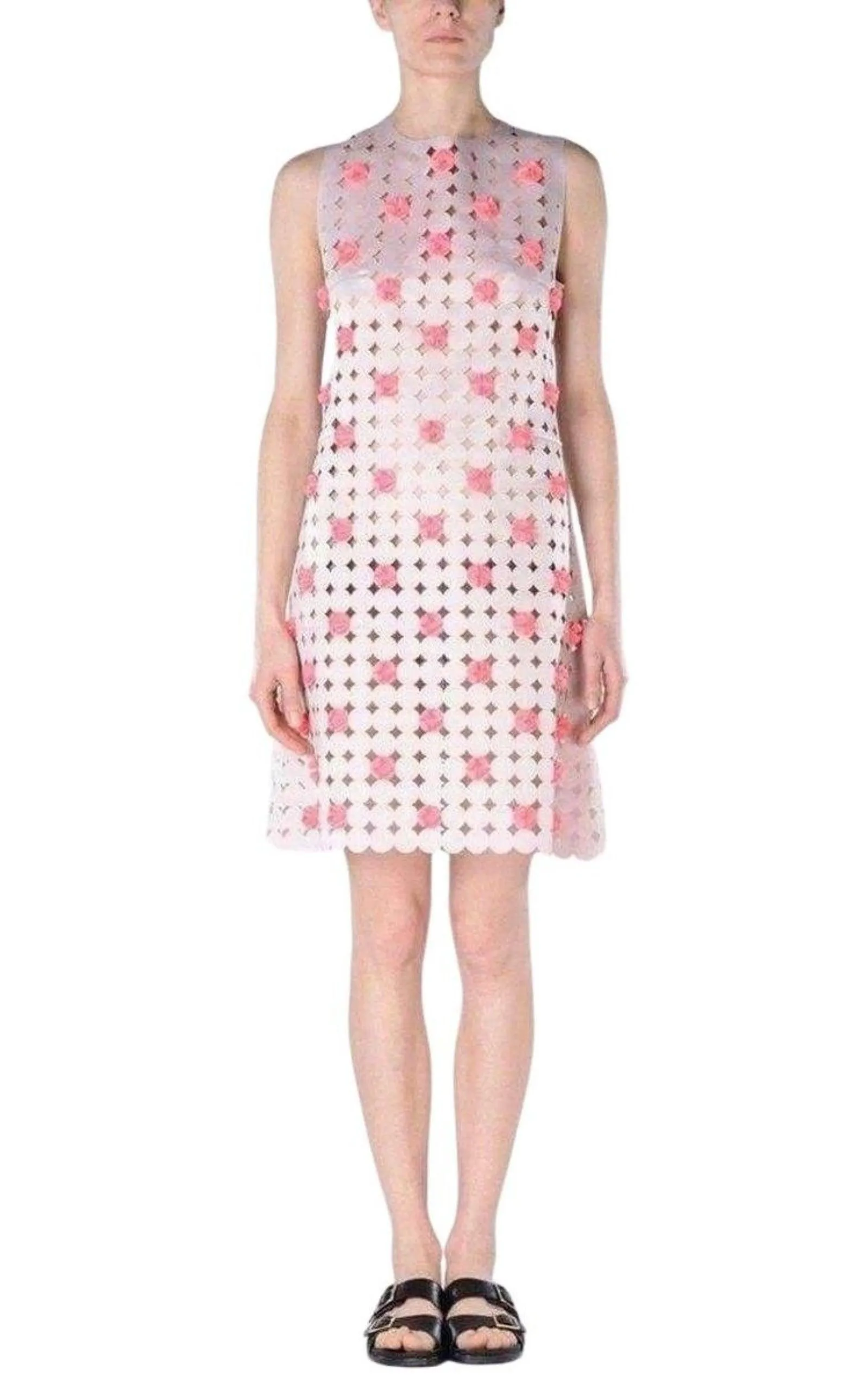 Light Pink Laser Cut Short Dress sold by Runaway Catalog product image thumbnail 2
