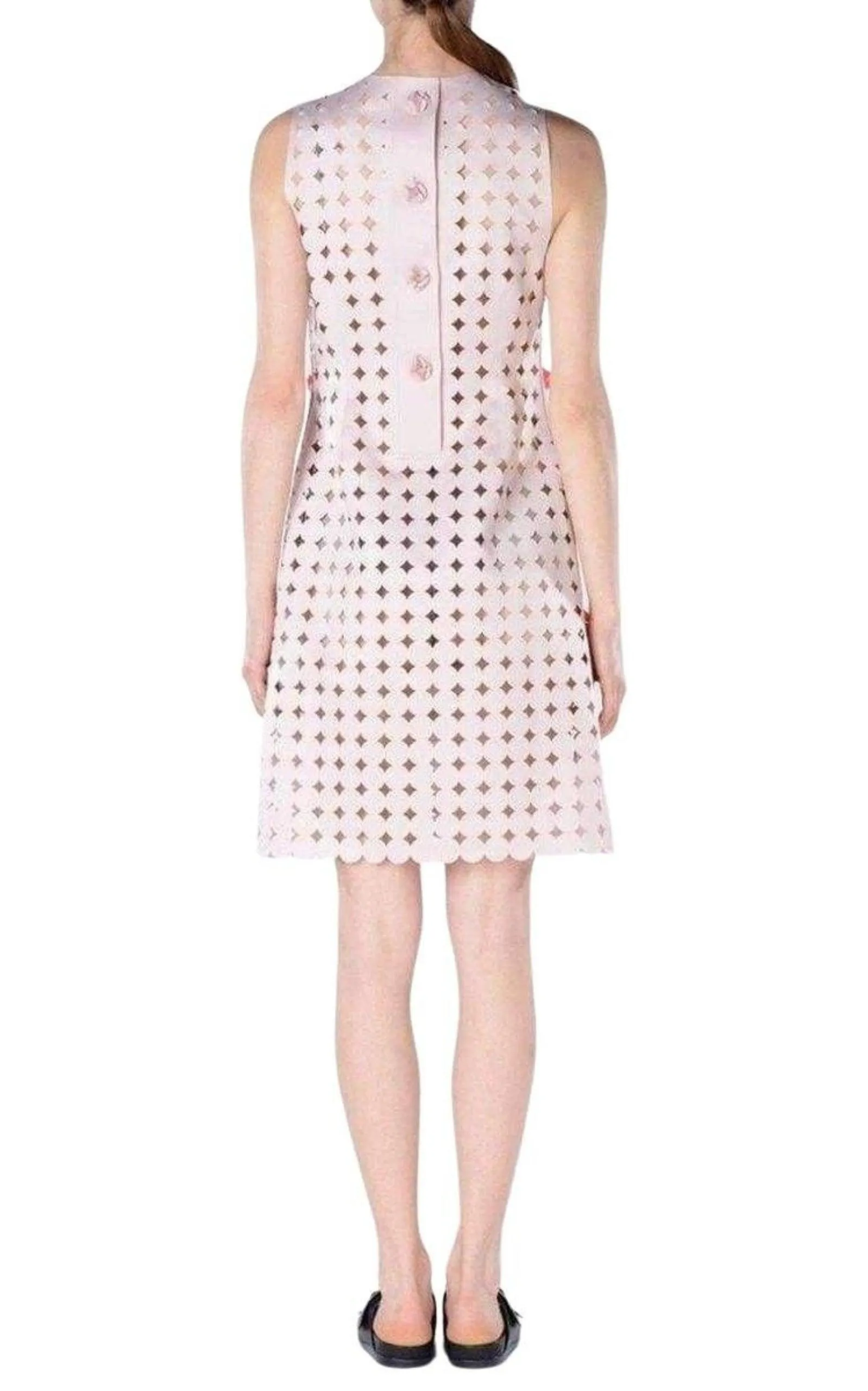 Light Pink Laser Cut Short Dress sold by Runaway Catalog product image thumbnail 4