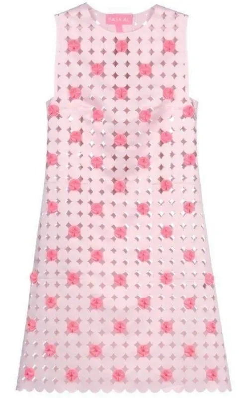 Light Pink Laser Cut Short Dress sold by Runaway Catalog