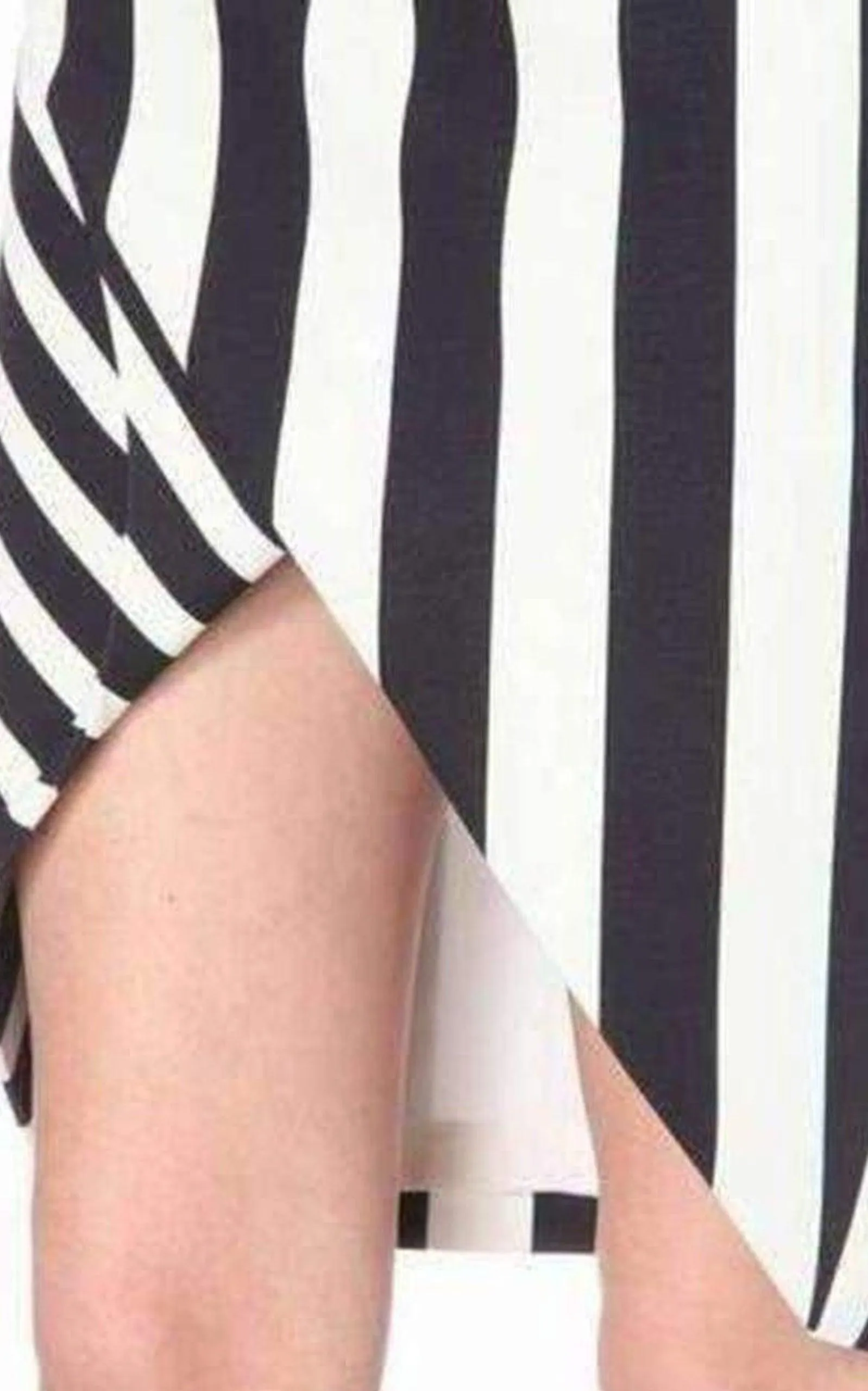 Striped Stretch Crepe Skirt sold by Runaway Catalog product image thumbnail 5