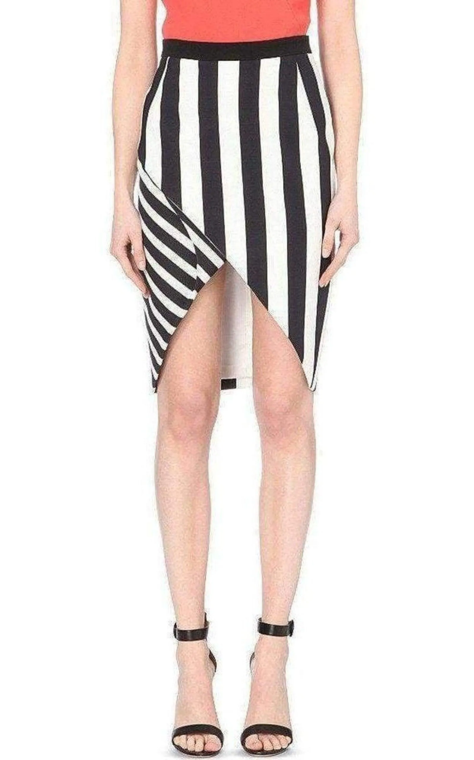 Striped Stretch Crepe Skirt sold by Runaway Catalog product image thumbnail 4