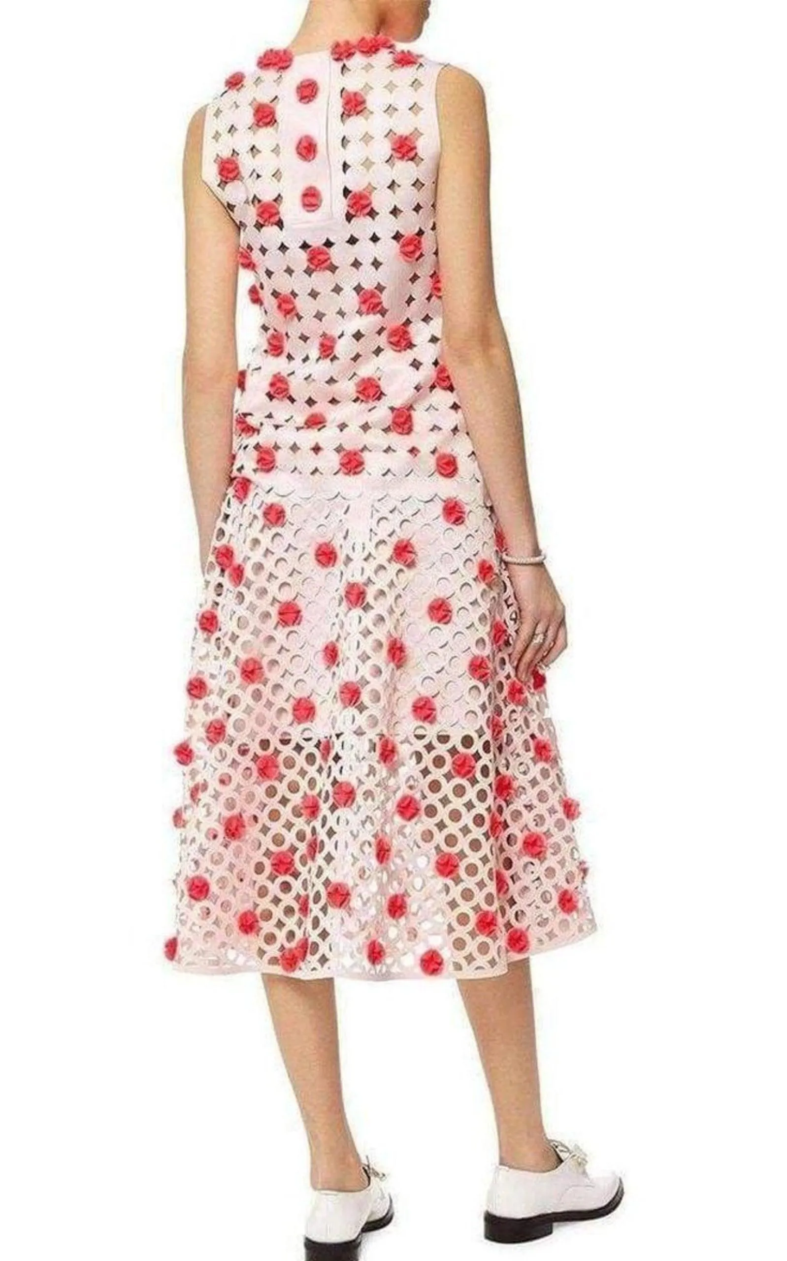 Blush Pink Laser-Cut Skirt sold by Runaway Catalog product image thumbnail 4