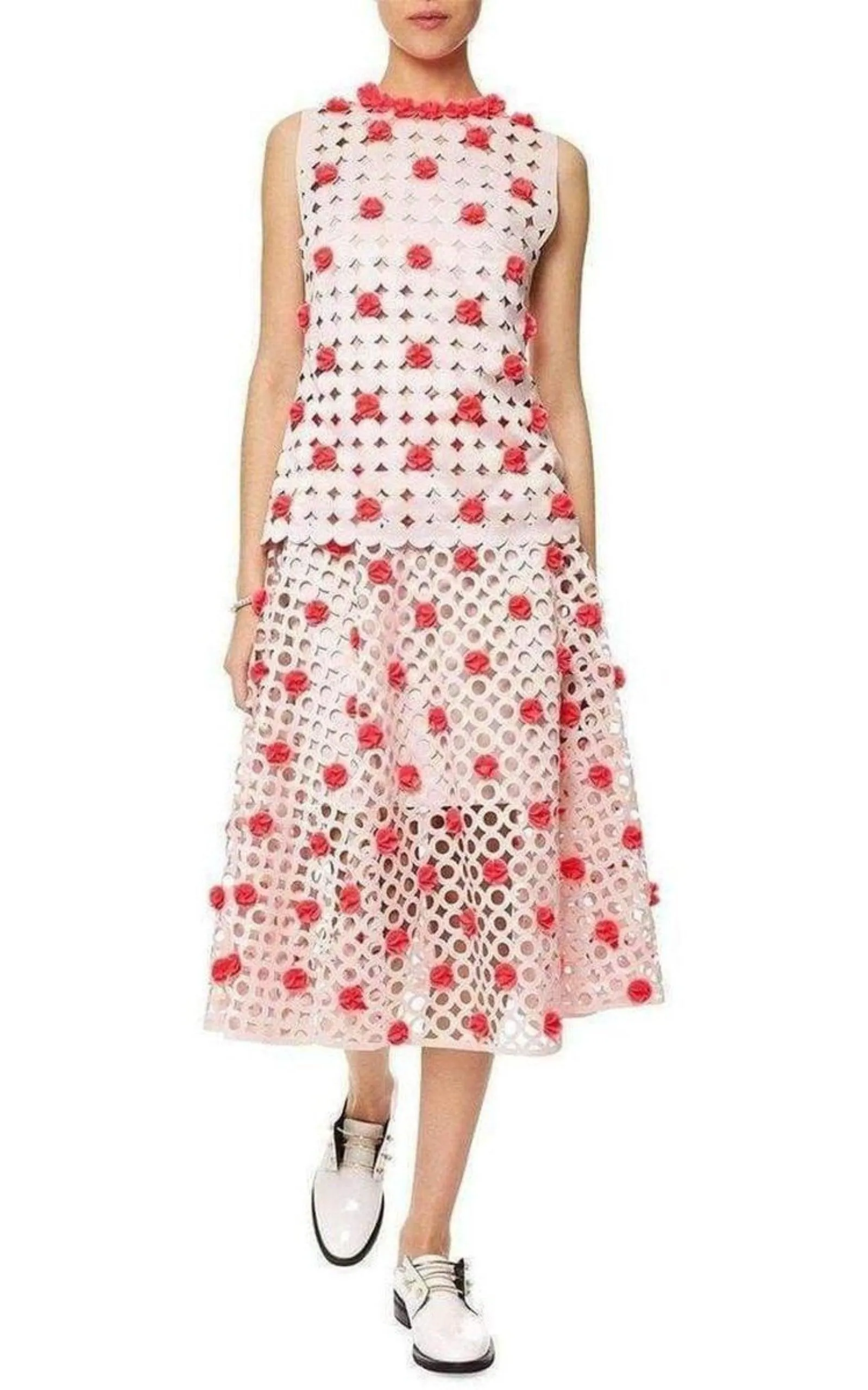 Blush Pink Laser-Cut Skirt sold by Runaway Catalog product image thumbnail 2