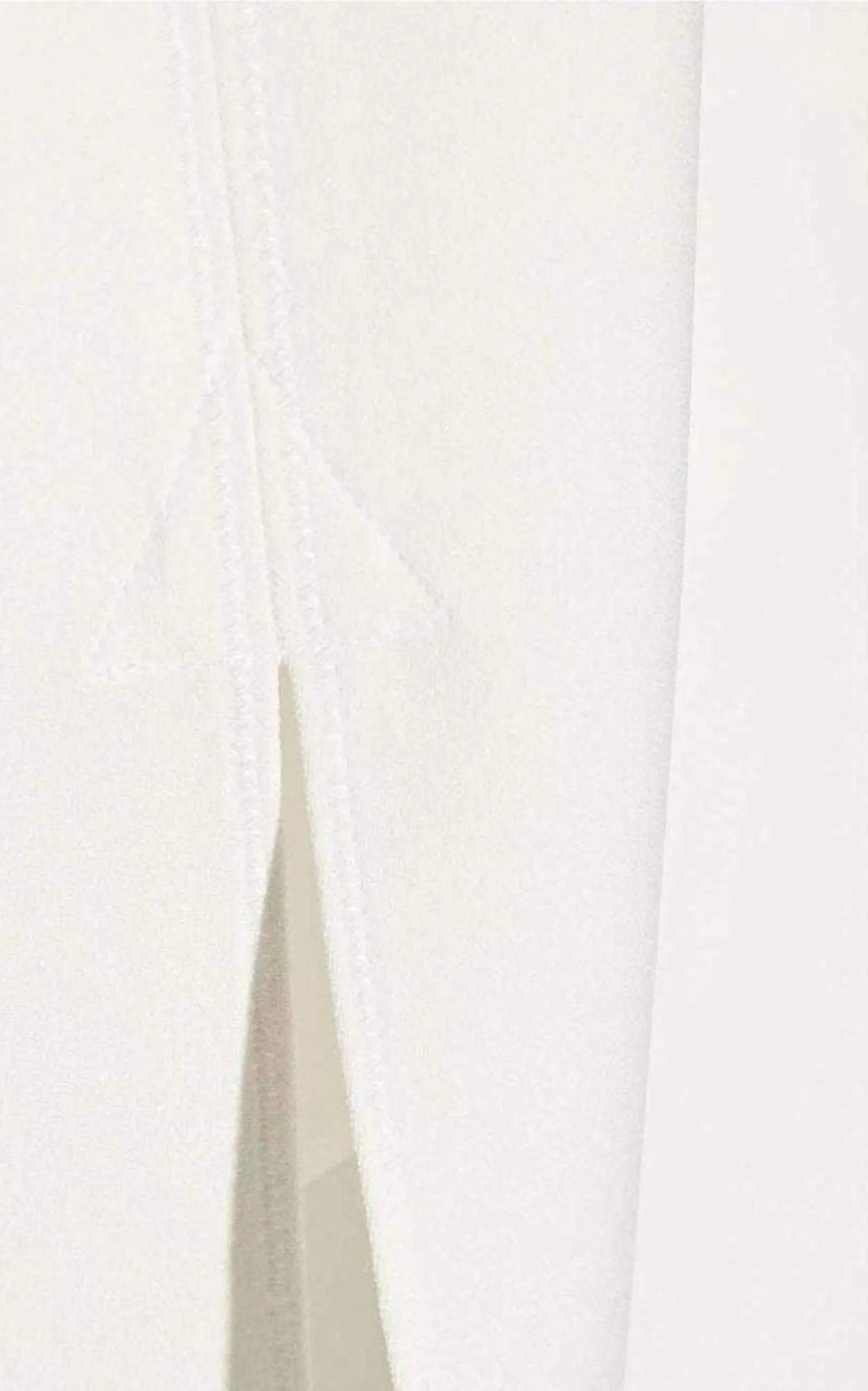 White Crepe Slit Knee Length Skirt sold by Runaway Catalog product image thumbnail 4