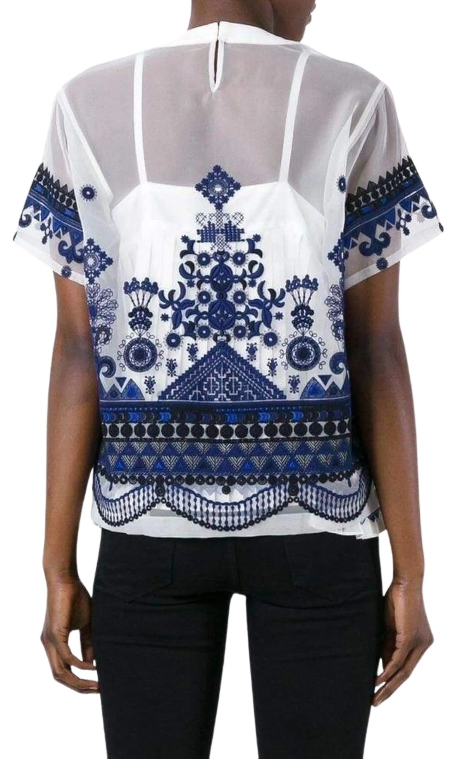 Tribal Lace Organza Top sold by Runaway Catalog product image thumbnail 4