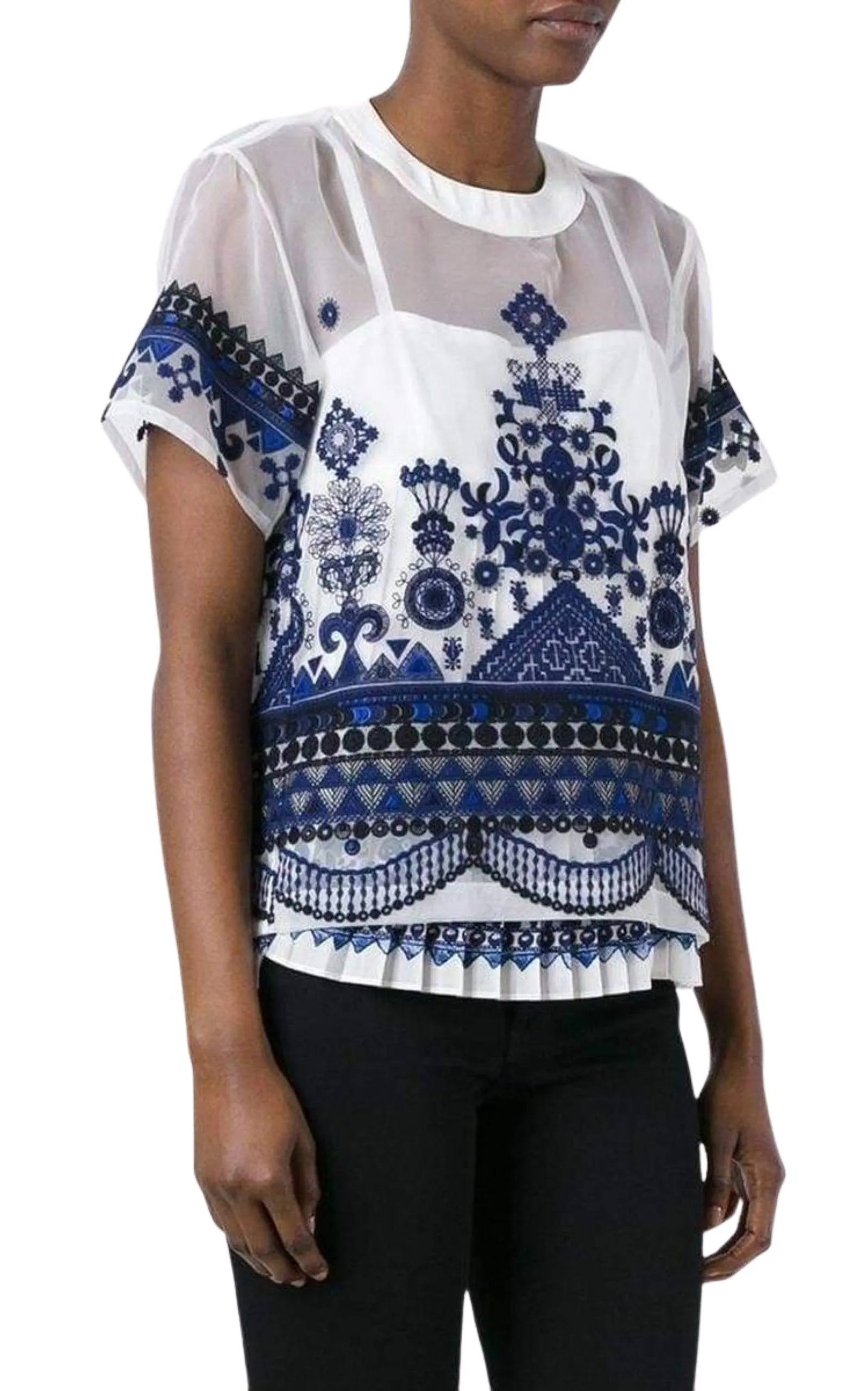 Tribal Lace Organza Top sold by Runaway Catalog product image thumbnail 3