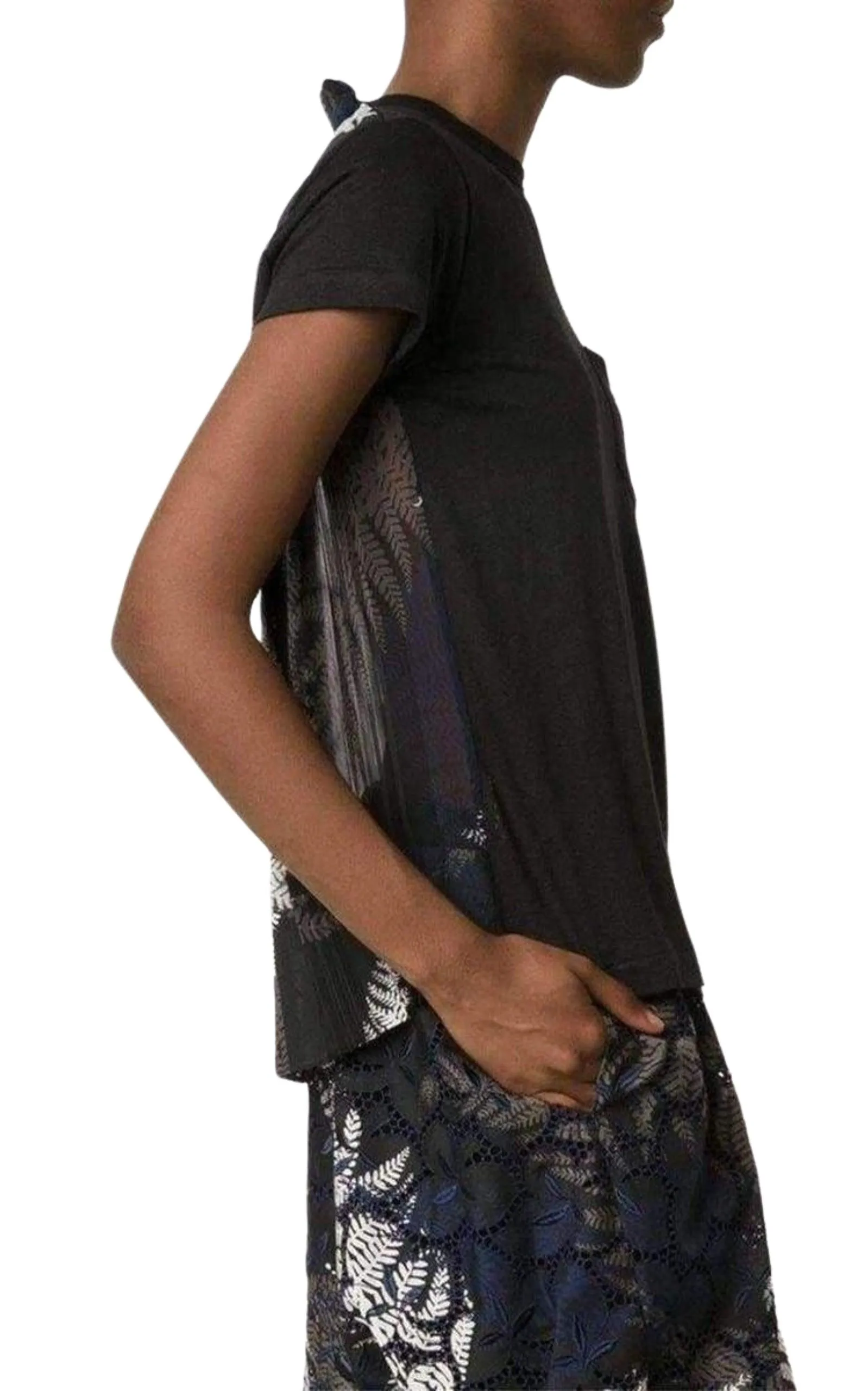 Back Pleat Black T-shirt sold by Runaway Catalog product image thumbnail 4