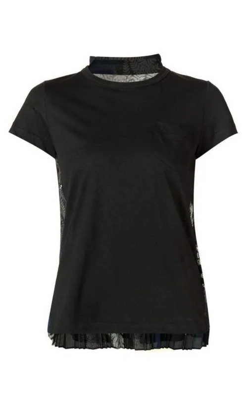 Back Pleat Black T-shirt sold by Runaway Catalog