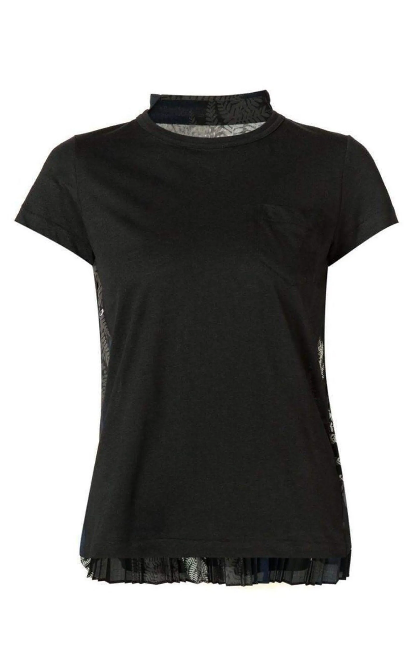 Back Pleat Black T-shirt sold by Runaway Catalog