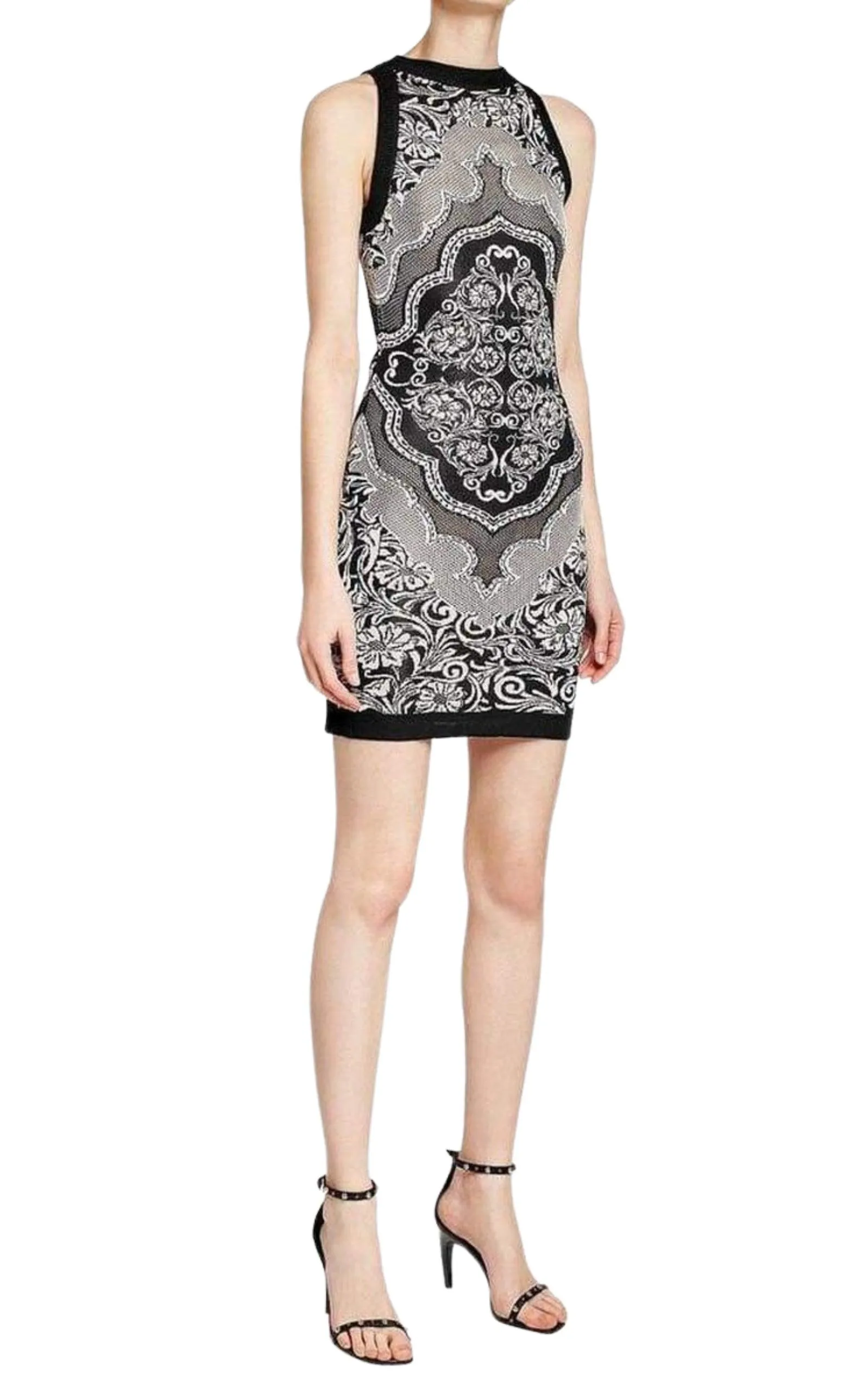 Jacquard Lace Print Mini Dress sold by Runaway Catalog product image thumbnail 4