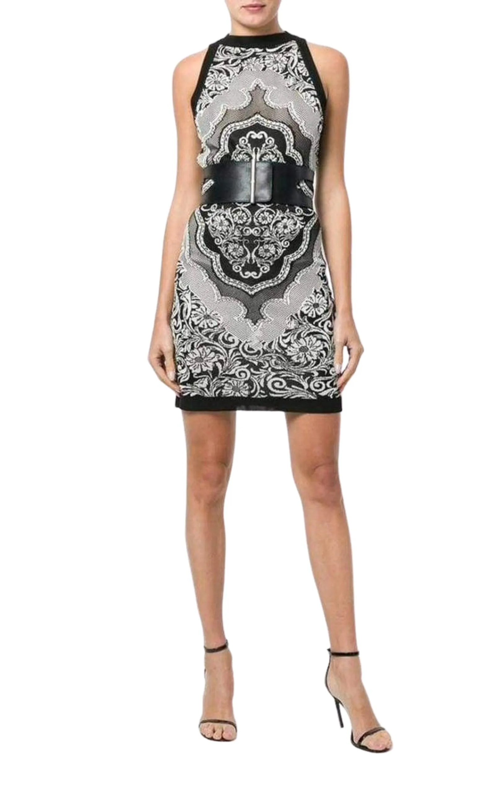 Jacquard Lace Print Mini Dress sold by Runaway Catalog product image thumbnail 2