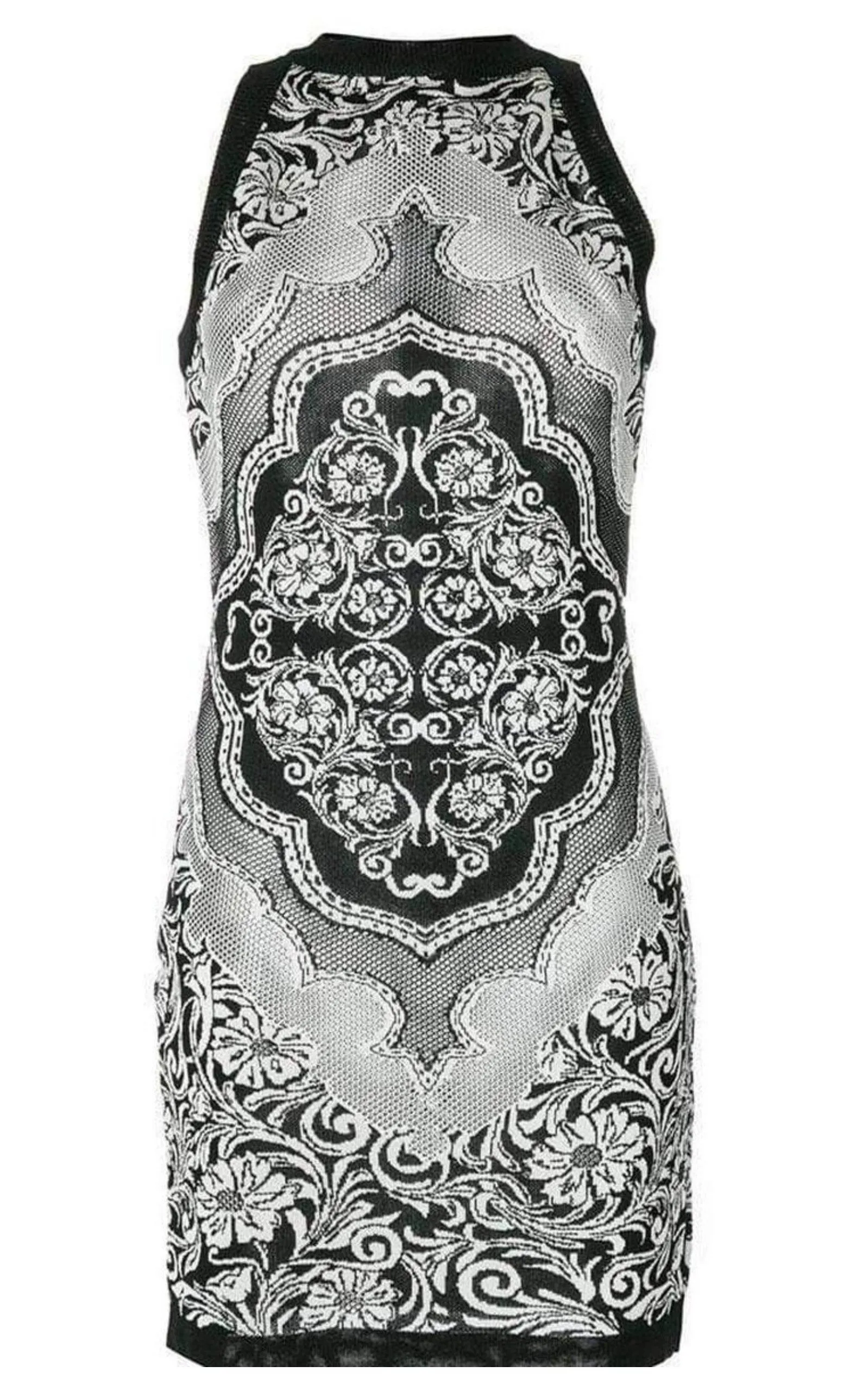 Jacquard Lace Print Mini Dress sold by Runaway Catalog