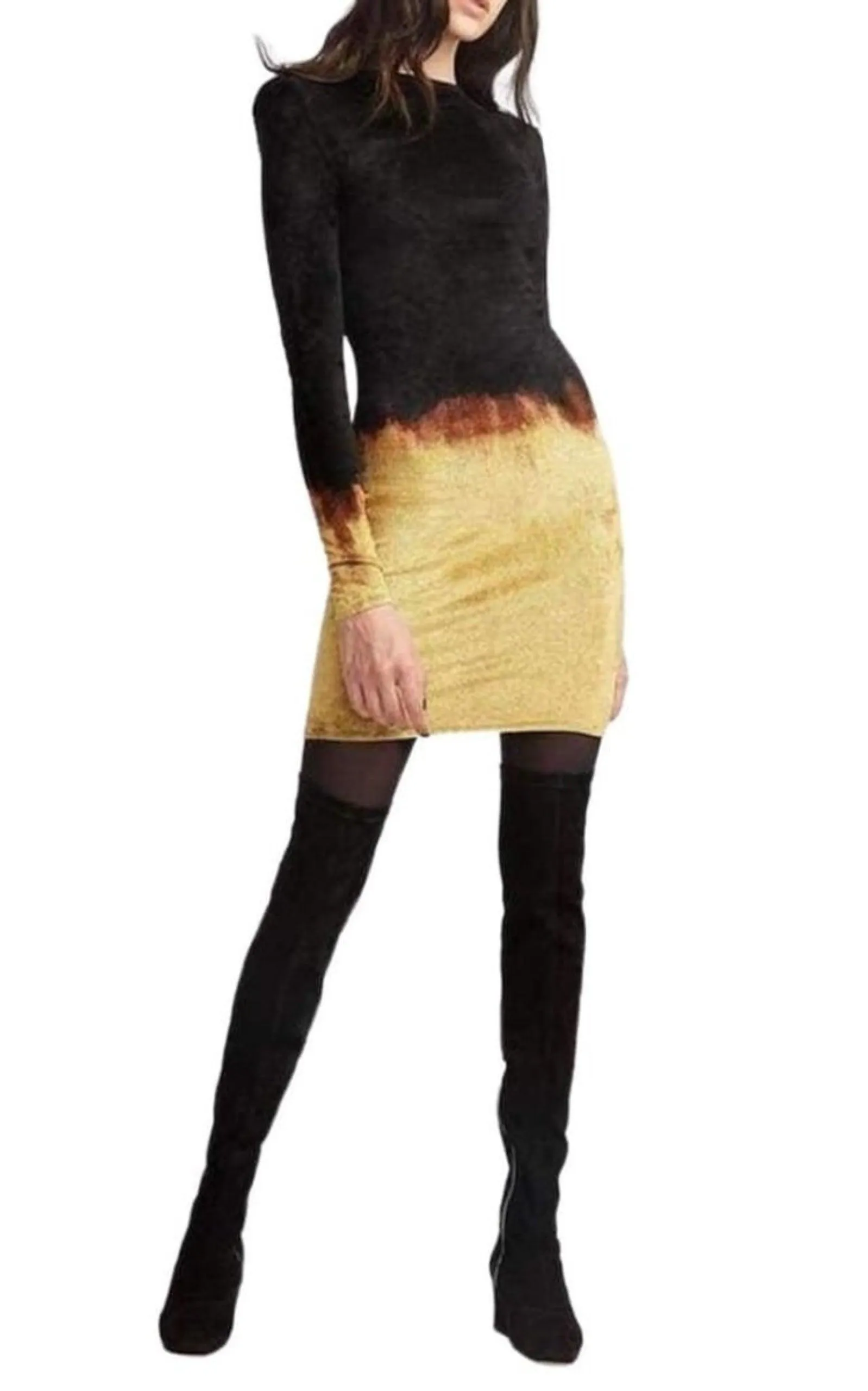 Black Velvet Dress Fire Dress sold by Runaway Catalog product image thumbnail 2