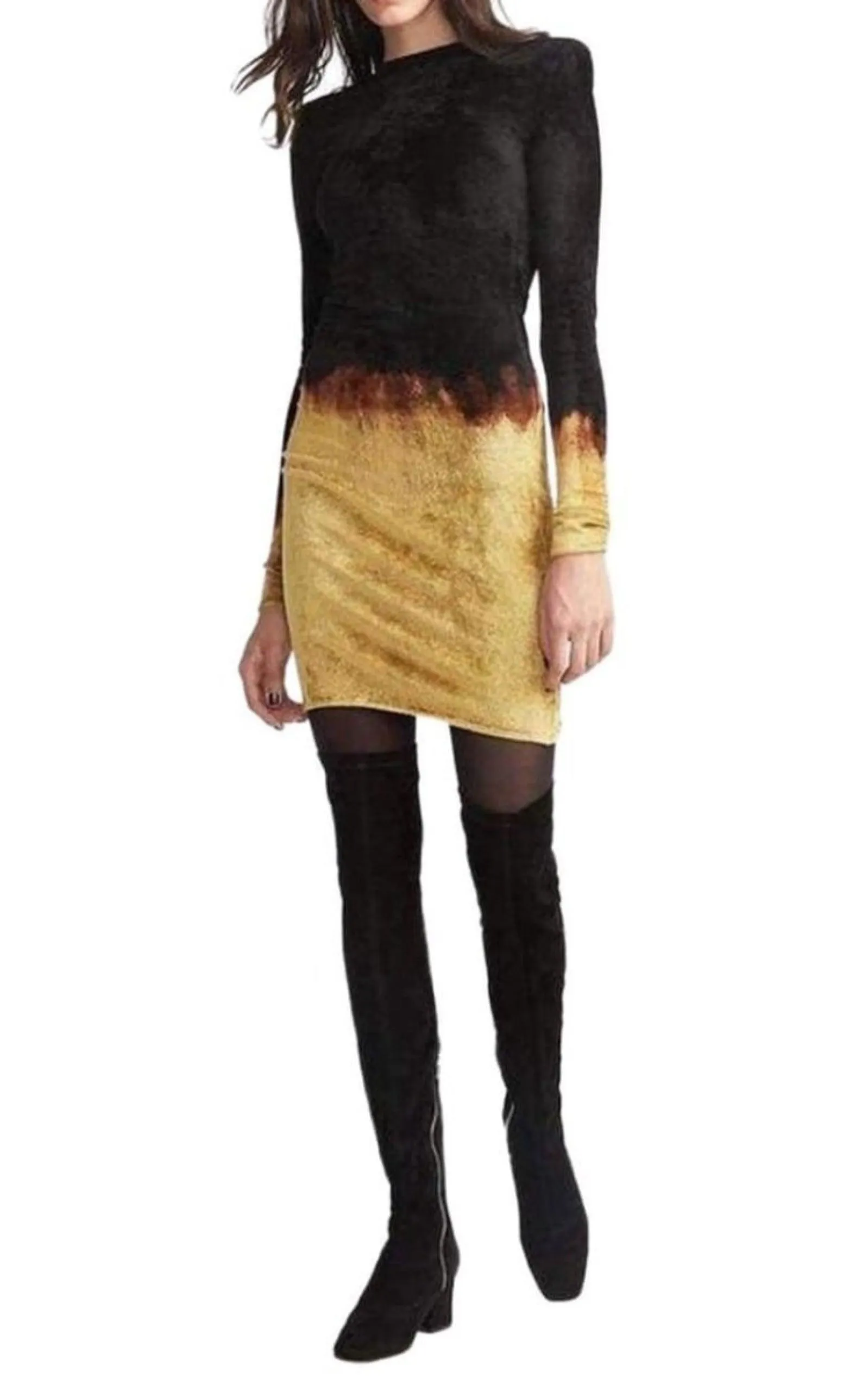 Black Velvet Dress Fire Dress sold by Runaway Catalog product image thumbnail 3