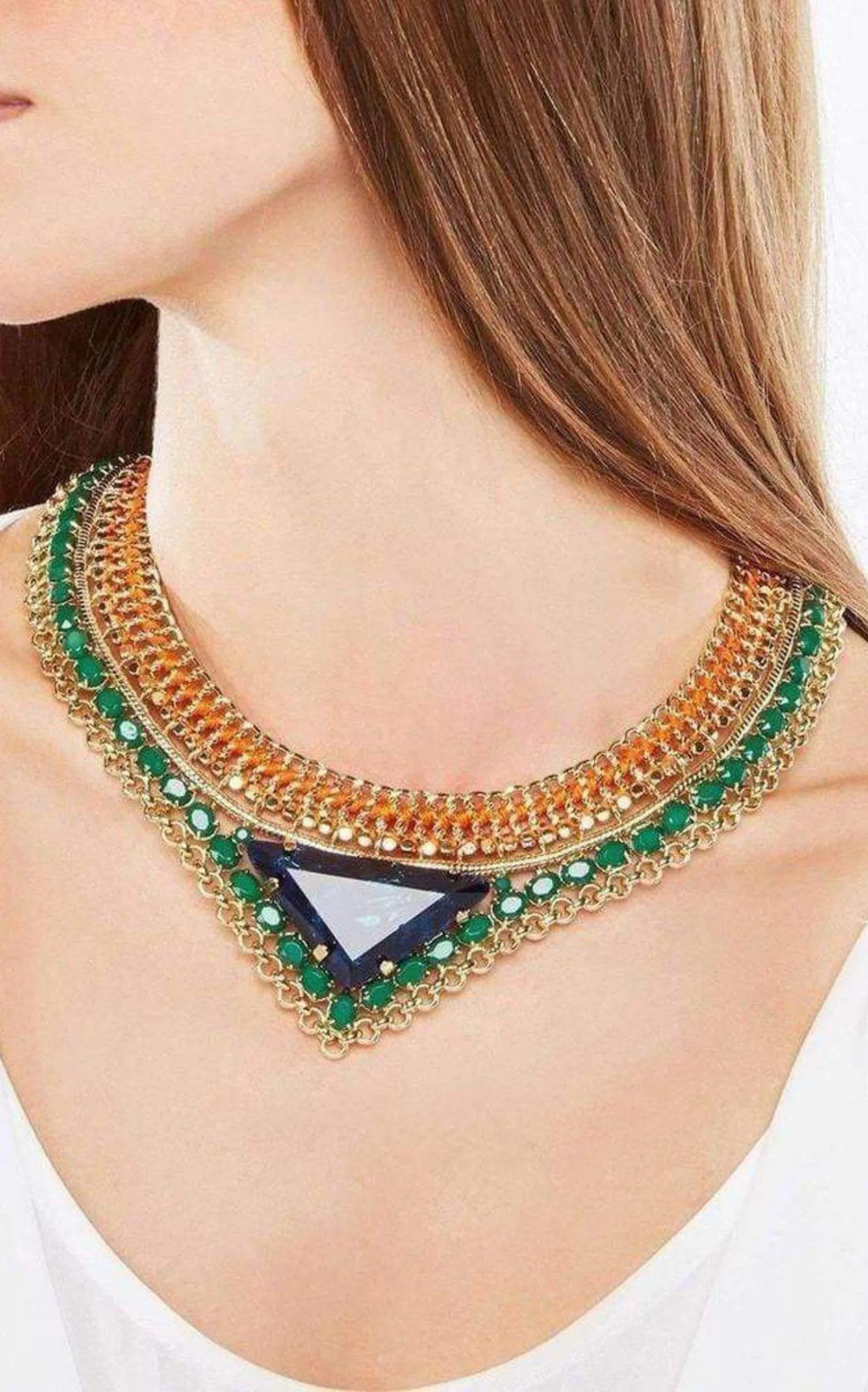 Stone Tribal Malachite Combo Necklace sold by Runaway Catalog product image thumbnail 2