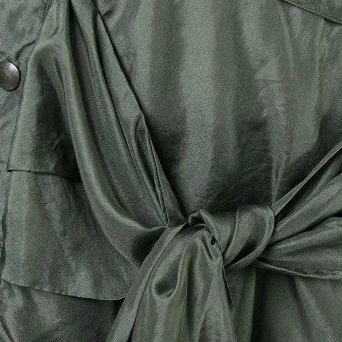 Shirt Style Asymmetric Silk Skirt sold by Runaway Catalog product image thumbnail 5