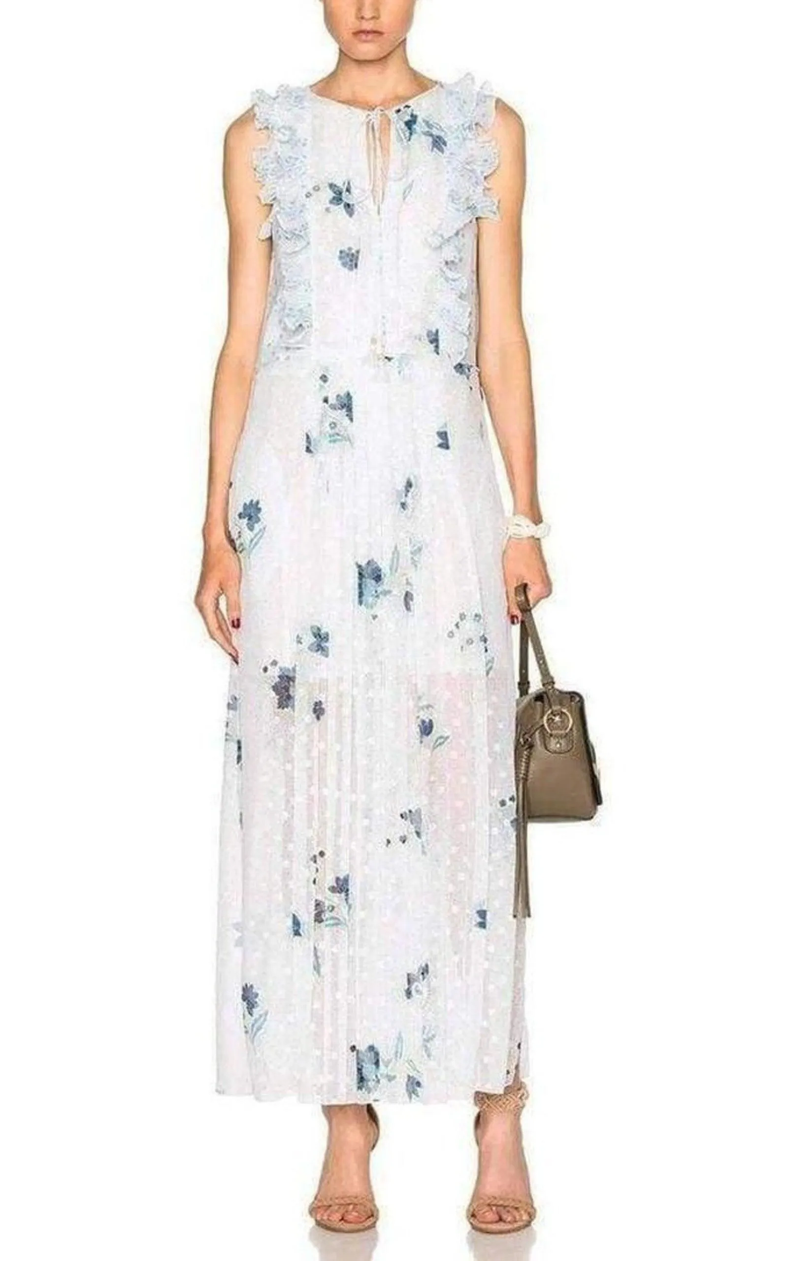 Ruffle Trimmed Printed Fil Coupe Maxi Dress sold by Runaway Catalog product image thumbnail 2