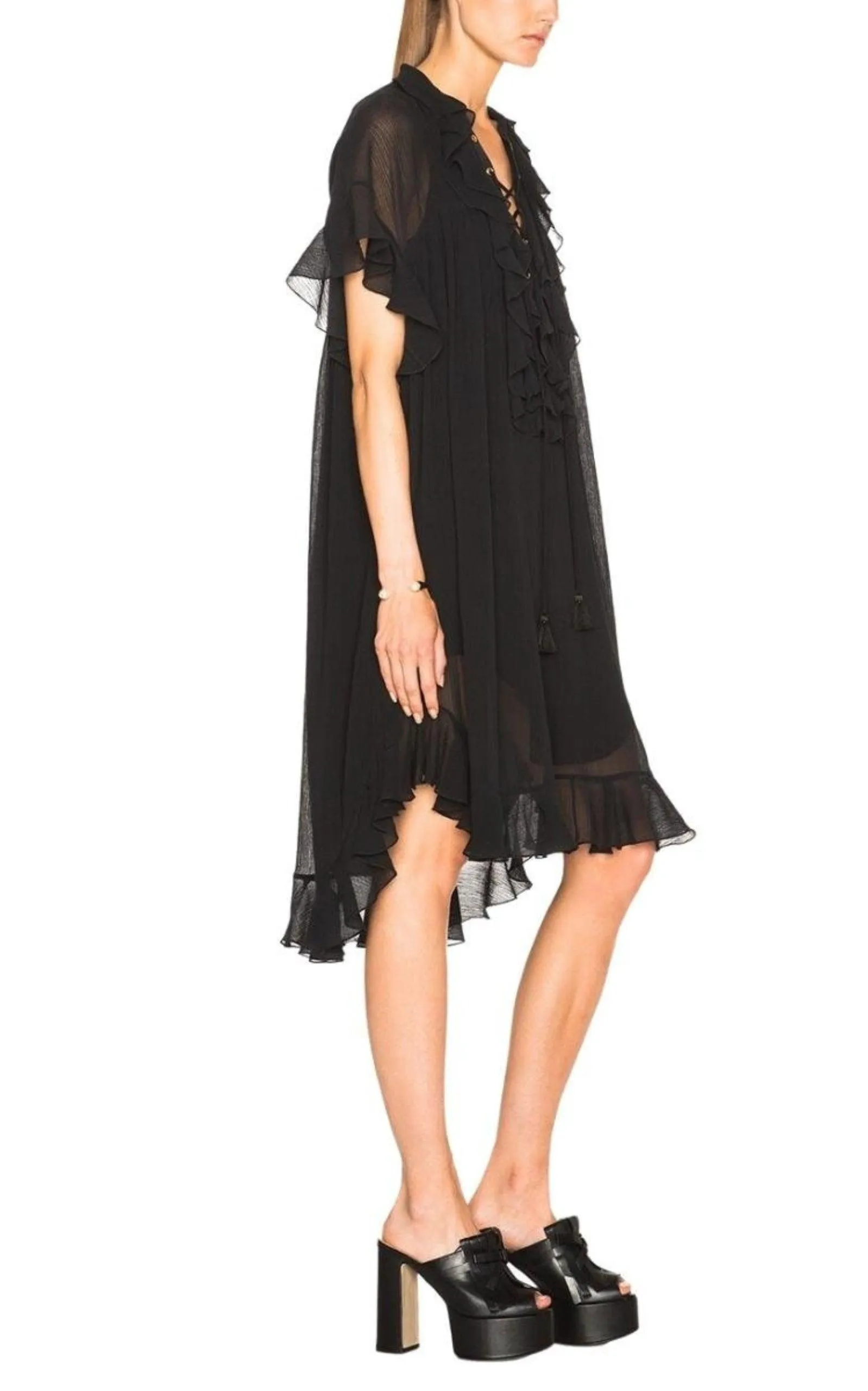 Cotton Crepon Gauze Ruffle Dress sold by Runaway Catalog product image thumbnail 4