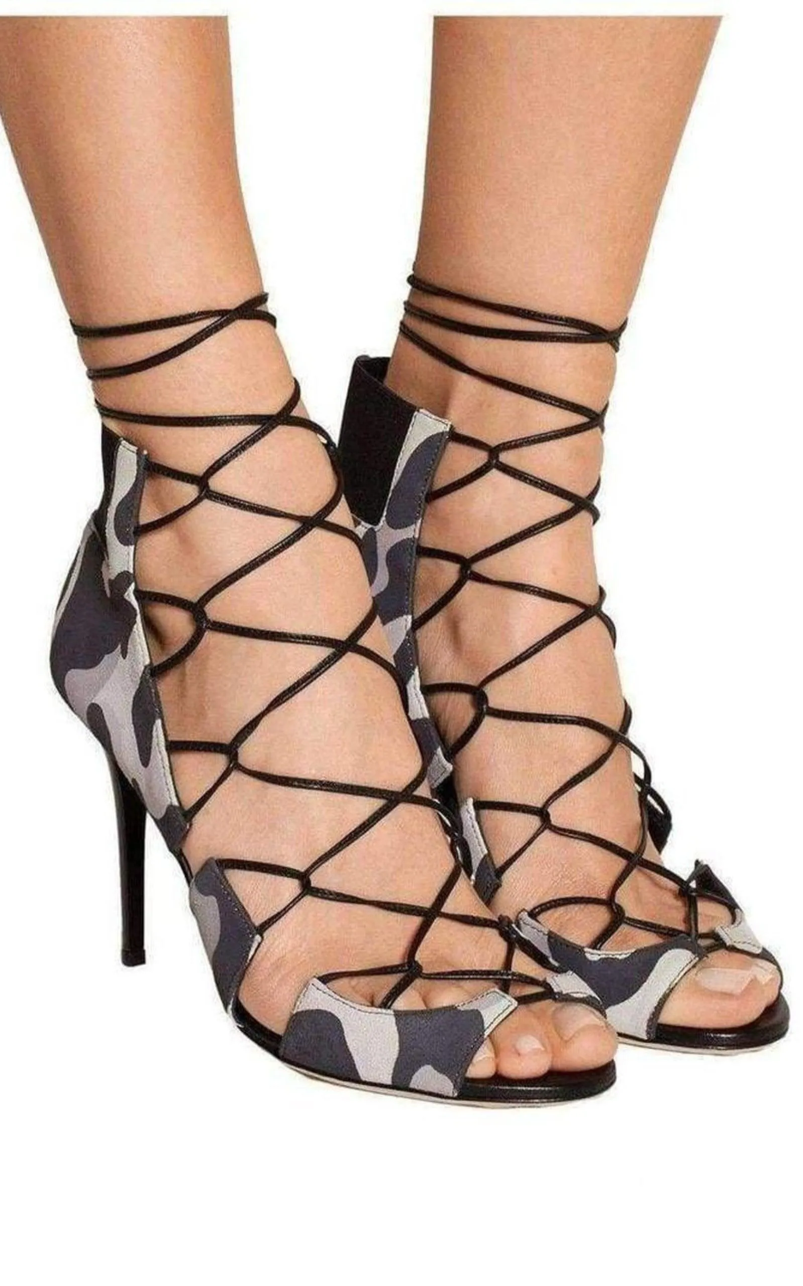 Myrtle 100 Camouflage Print Nubuck Sandals sold by Runaway Catalog product image thumbnail 5