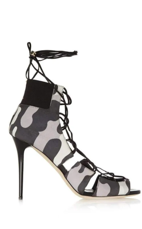 Myrtle 100 Camouflage Print Nubuck Sandals sold by Runaway Catalog