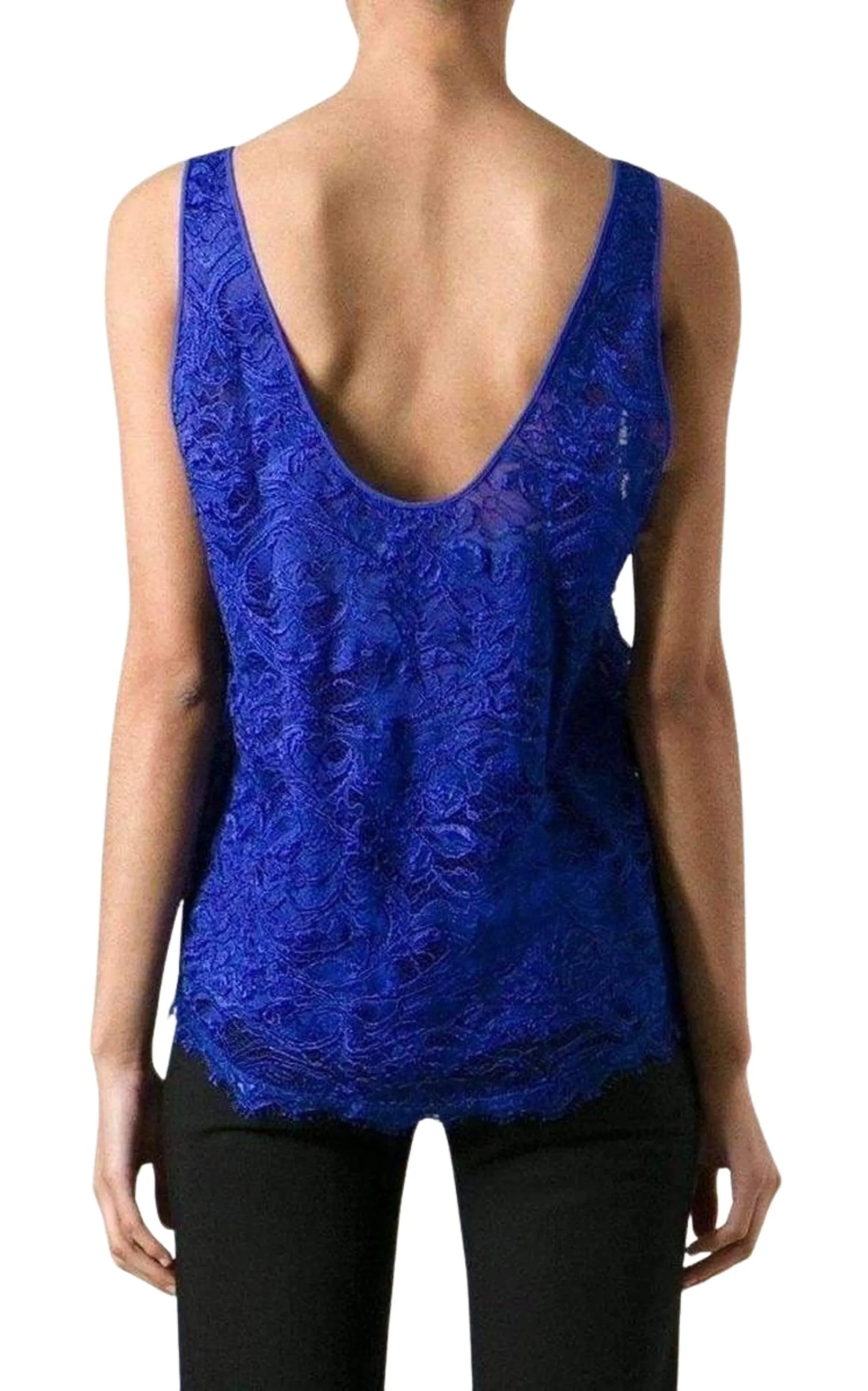 Blue Lace Tank Top sold by Runaway Catalog product image thumbnail 3