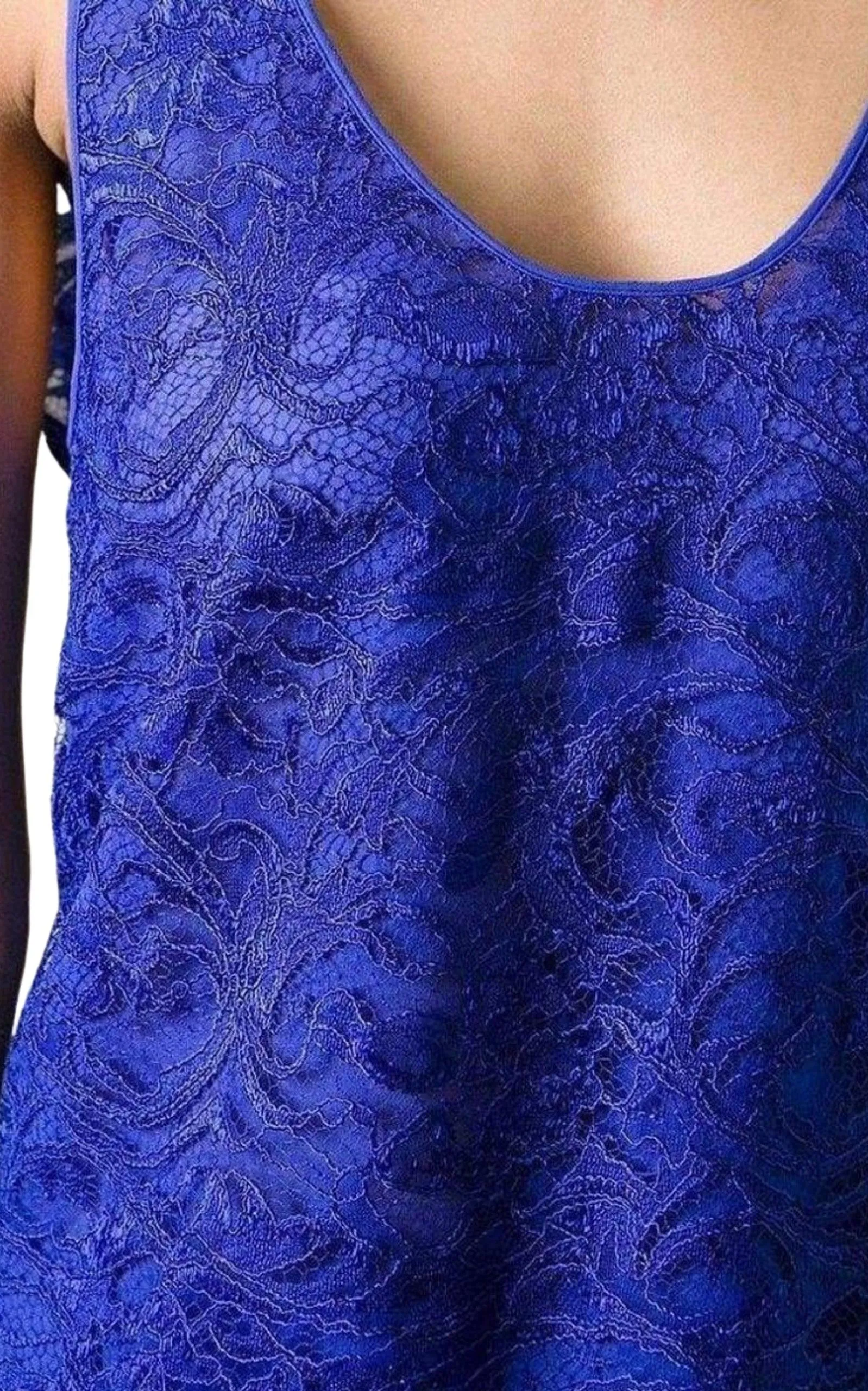 Blue Lace Tank Top sold by Runaway Catalog product image thumbnail 4