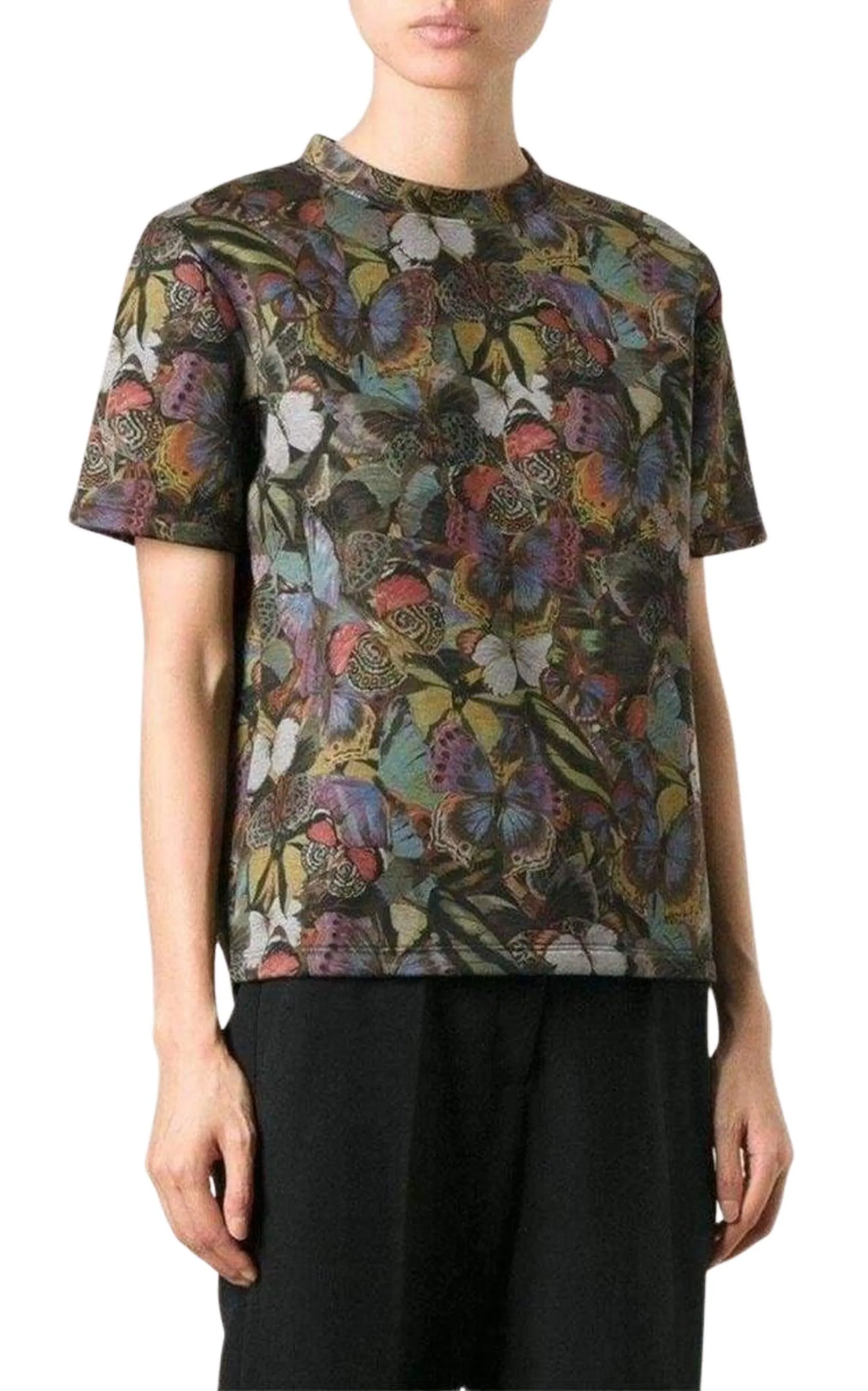 Cotton Butterfly Print T-Shirt sold by Runaway Catalog product image thumbnail 3