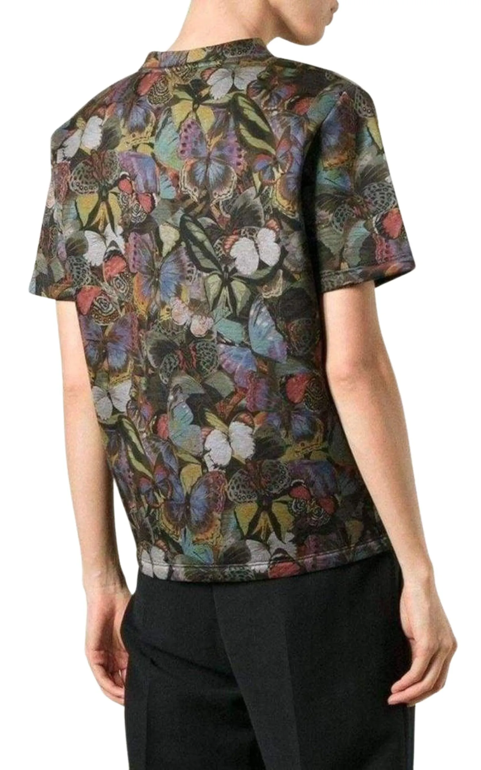 Cotton Butterfly Print T-Shirt sold by Runaway Catalog product image thumbnail 4