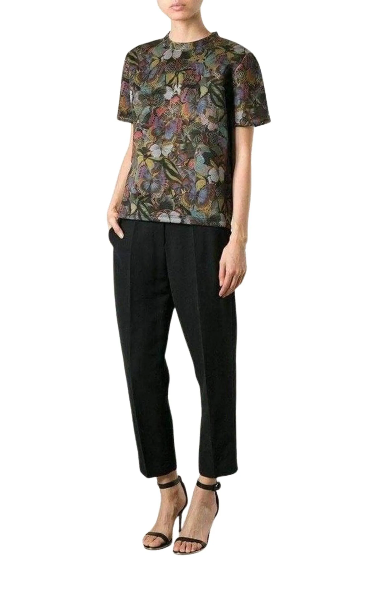 Cotton Butterfly Print T-Shirt sold by Runaway Catalog product image thumbnail 2