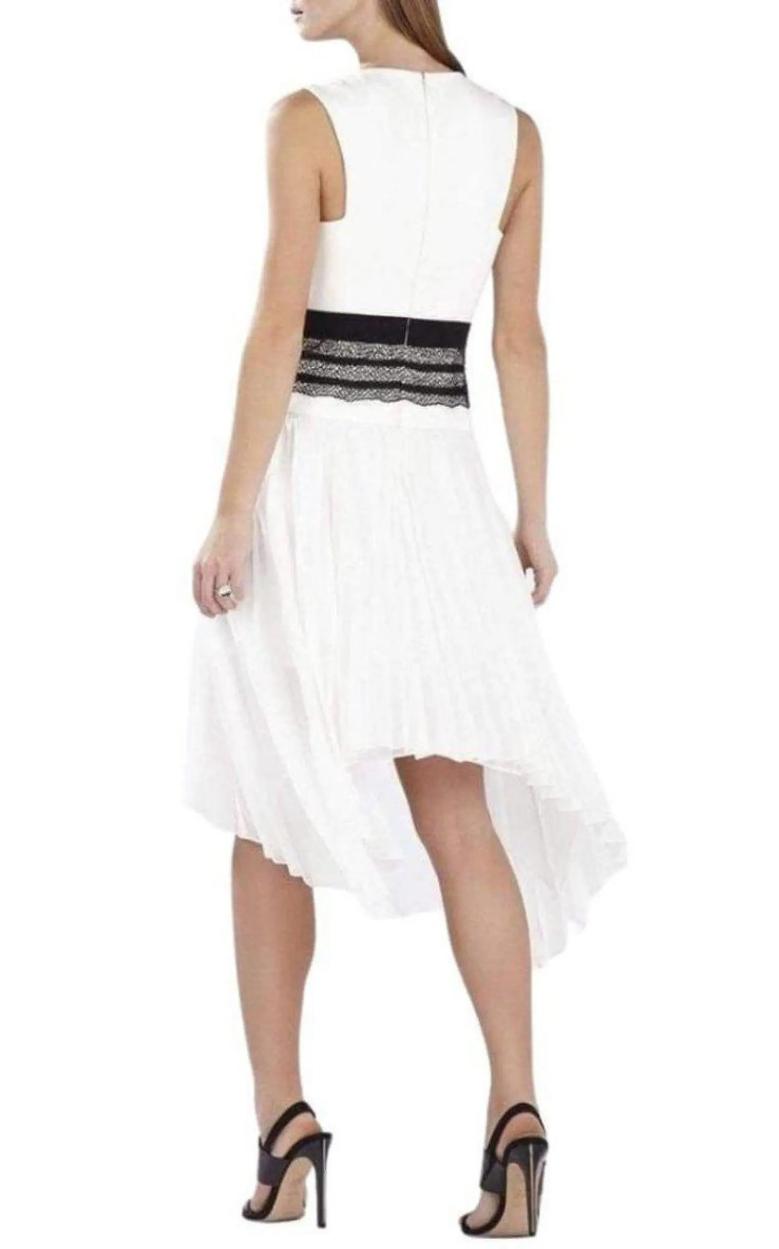 Sleeveless Pleated-Skirt Lace-Trim Dress sold by Runaway Catalog product image thumbnail 2