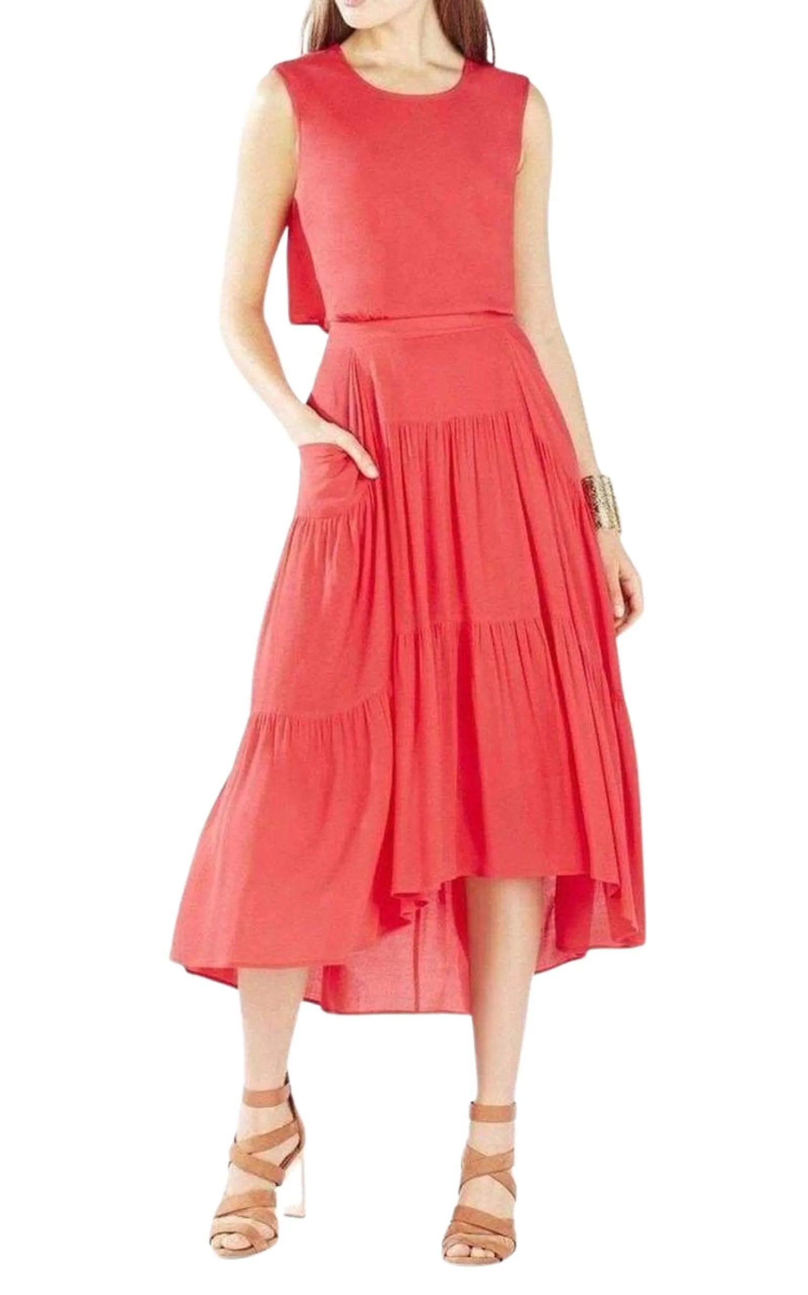 Draped Peasant Skirt Dress sold by Runaway Catalog product image thumbnail 3