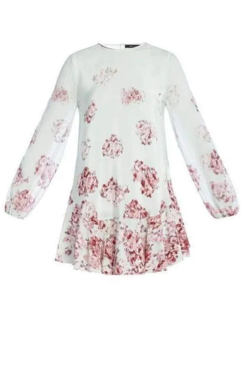 Bailee Long Sleeve Flounce Hem Dress sold by Runaway Catalog