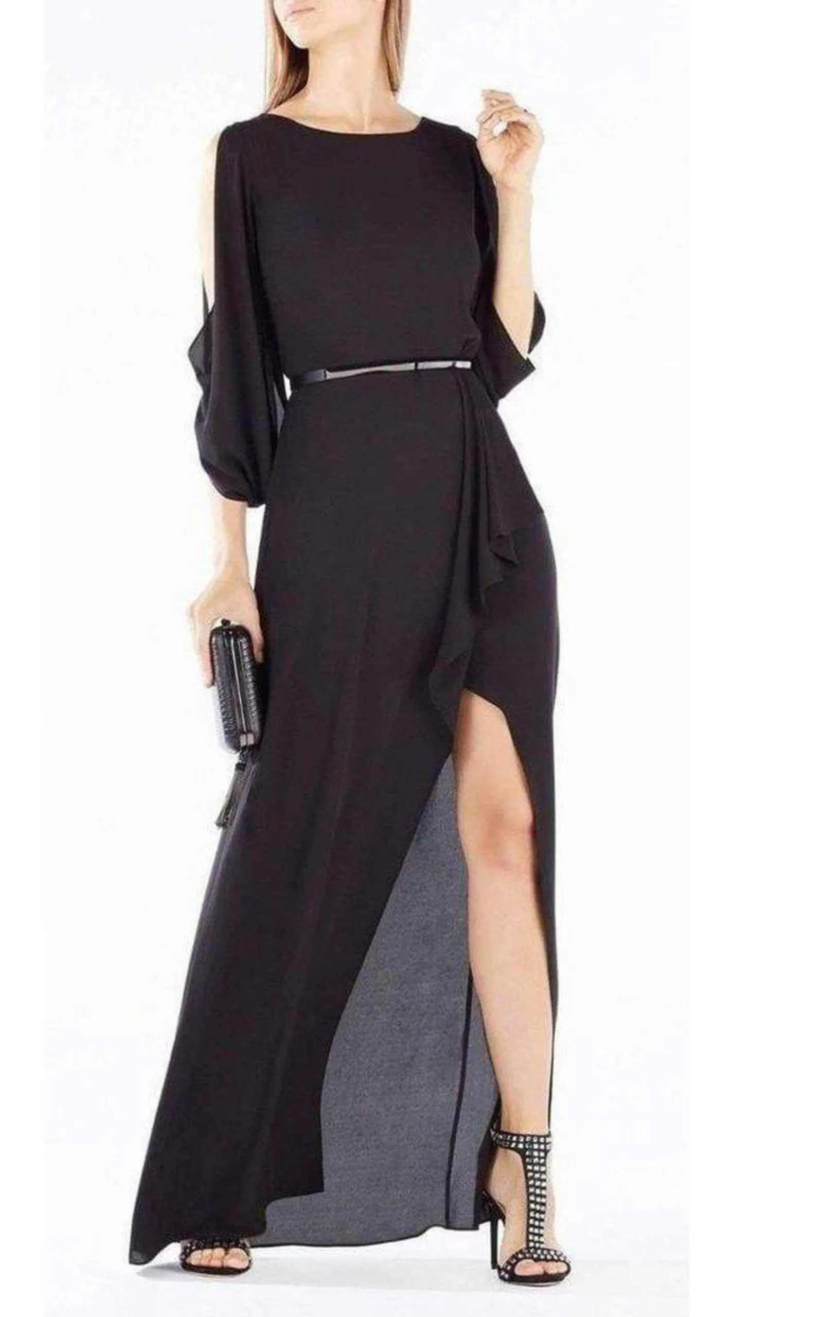 Rayah Sequin Embroidered Draped Gown sold by Runaway Catalog product image thumbnail 4