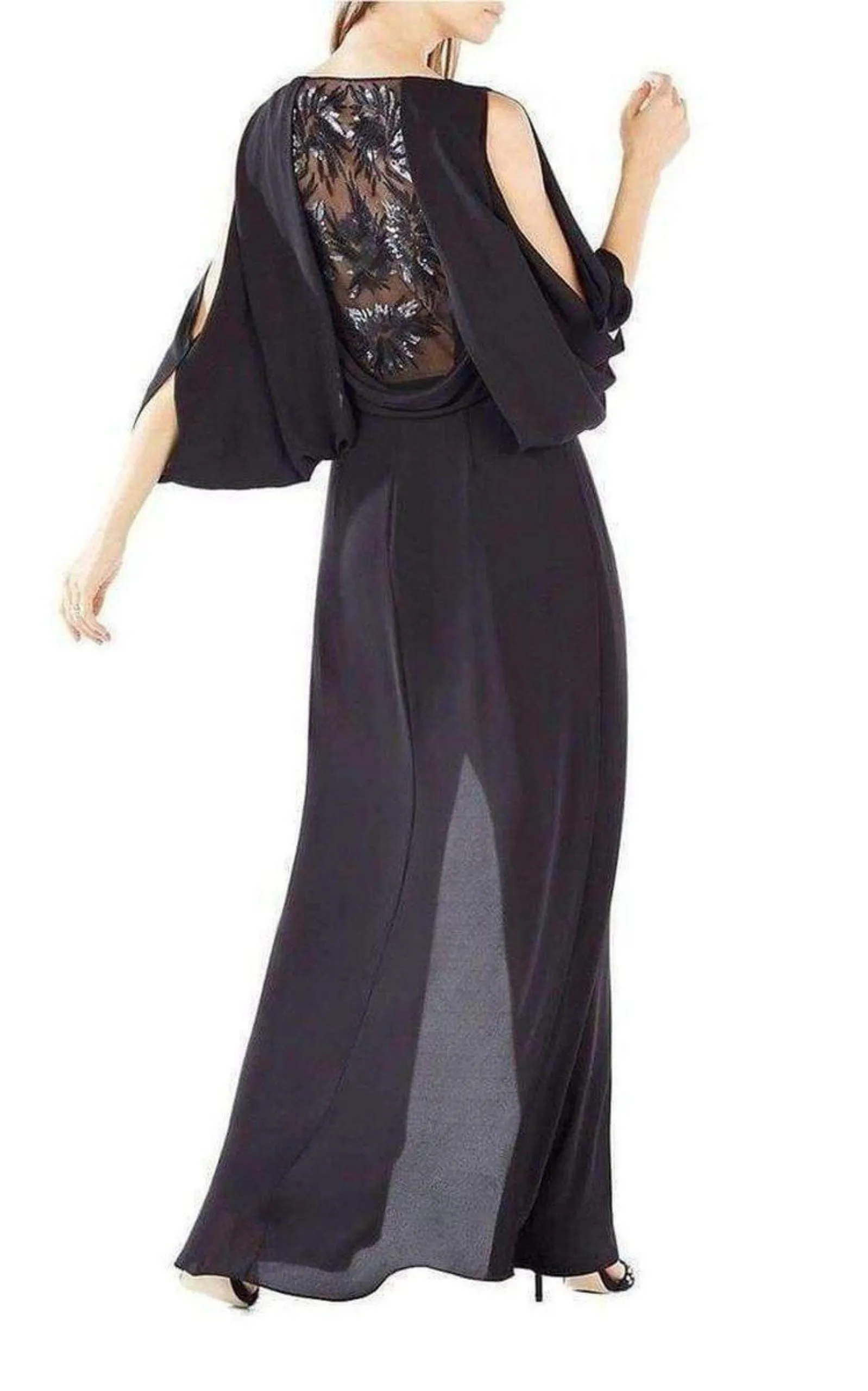 Rayah Sequin Embroidered Draped Gown sold by Runaway Catalog product image thumbnail 2