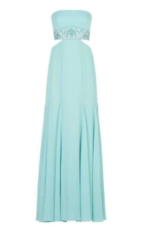 Axelle Strapless Waist Cutout Gown sold by Runaway Catalog