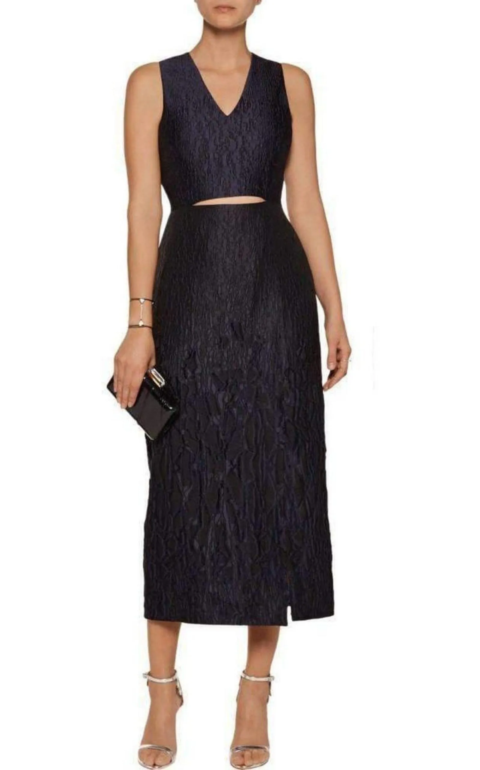 Midnight Blue Caviar Slit Dress sold by Runaway Catalog product image thumbnail 2
