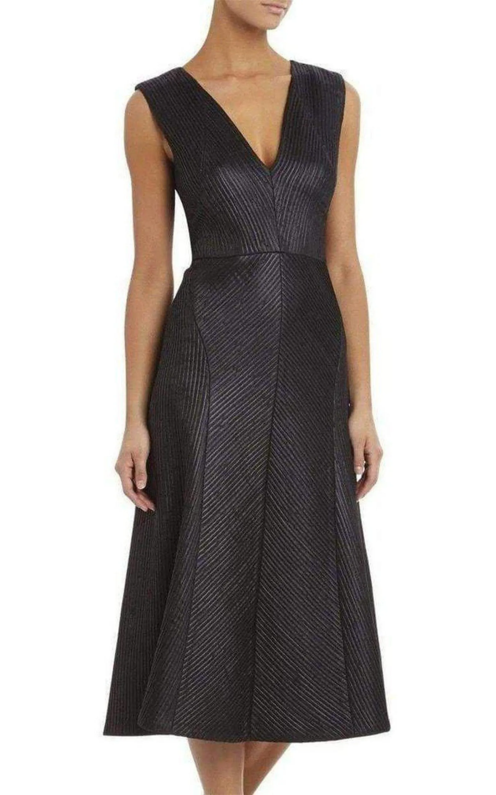 Runway Jacelyn Black V-Neck Dress sold by Runaway Catalog product image thumbnail 3