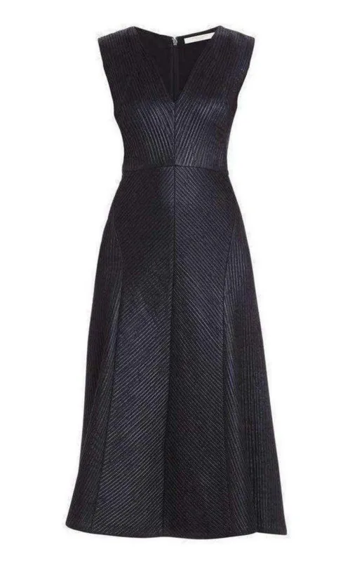 Runway Jacelyn Black V-Neck Dress sold by Runaway Catalog
