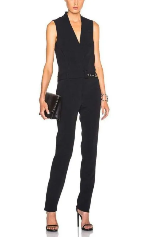 Sleeveless Stretch Crepe Jumpsuit sold by Runaway Catalog