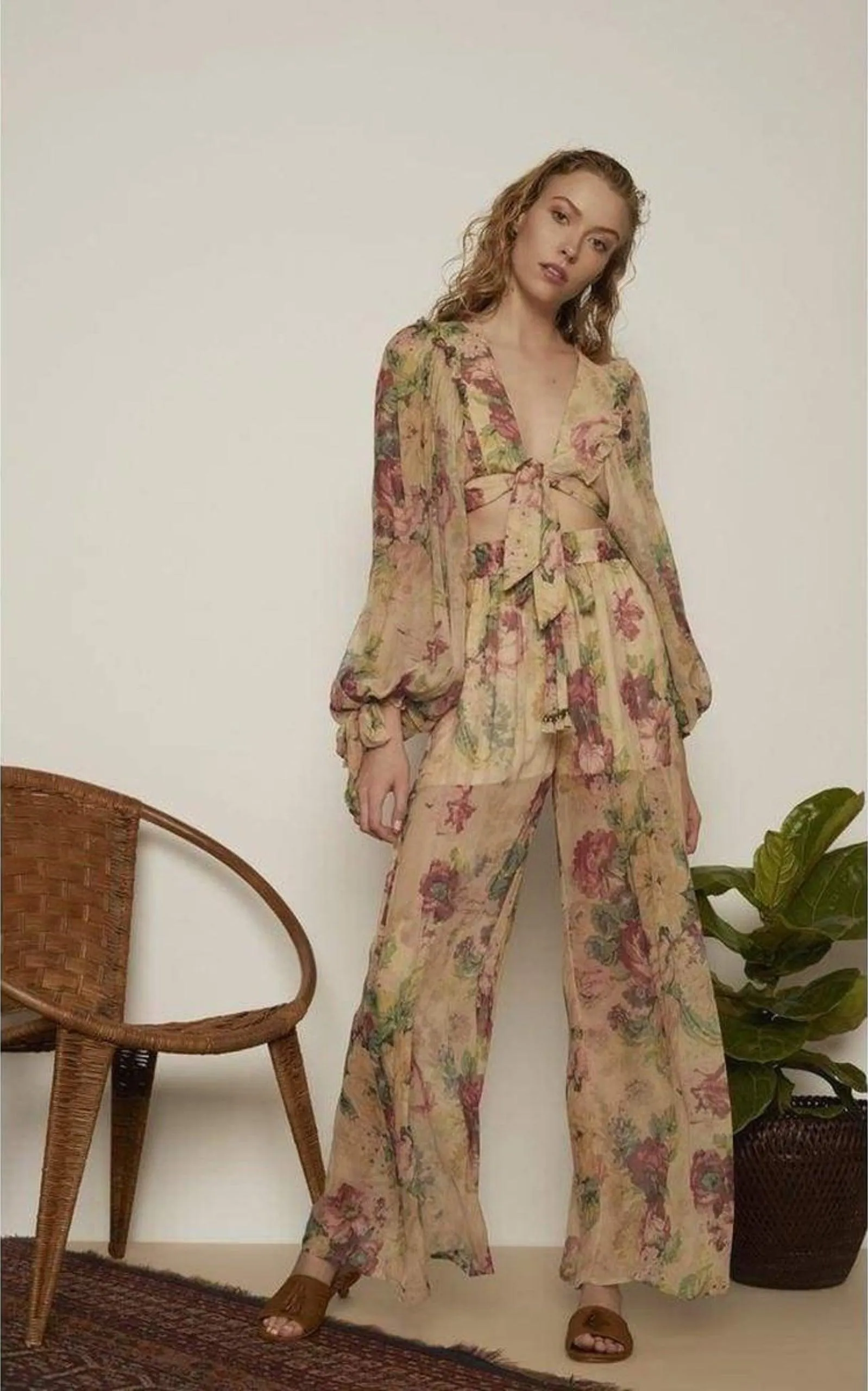 Melody Wide Leg Silk Pant sold by Runaway Catalog product image thumbnail 2