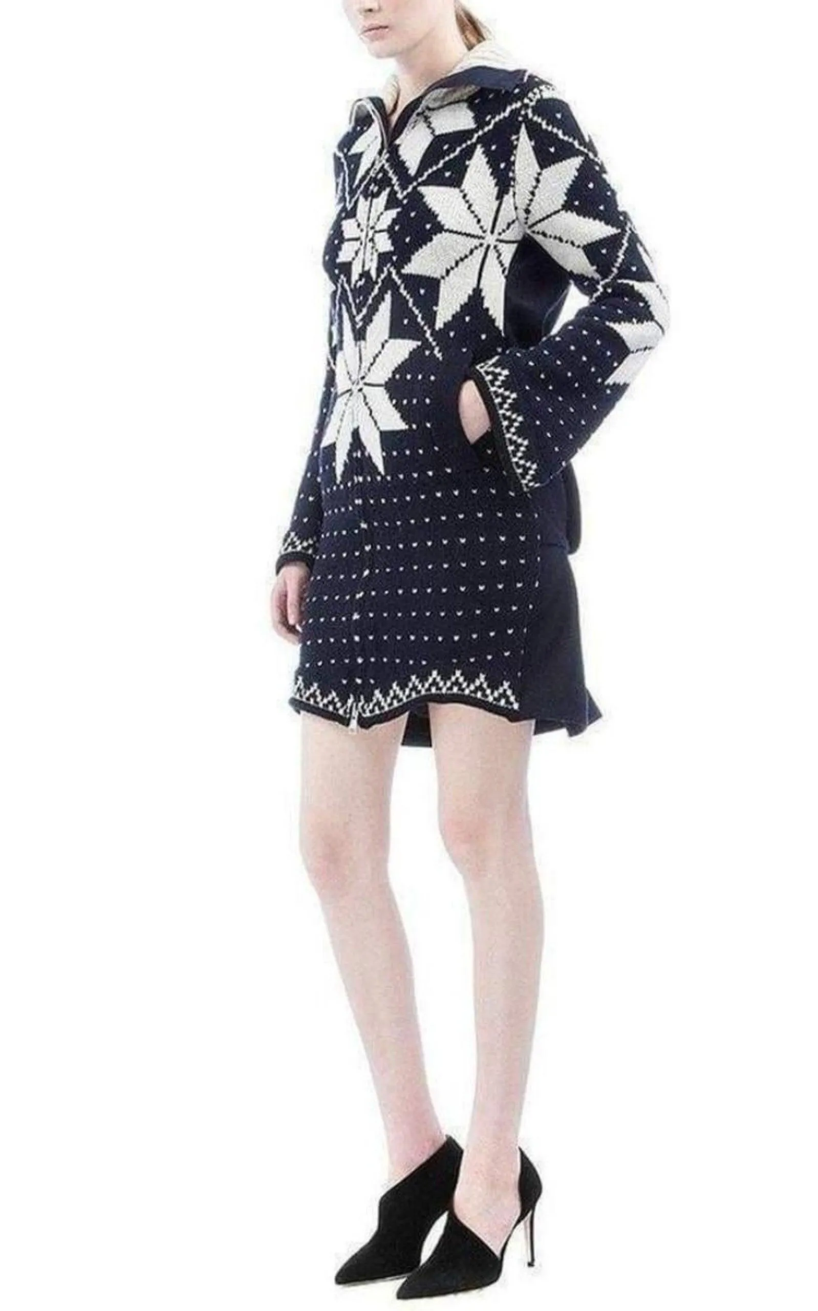 Luck Jacquard Long Cardigan Coat sold by Runaway Catalog product image thumbnail 3
