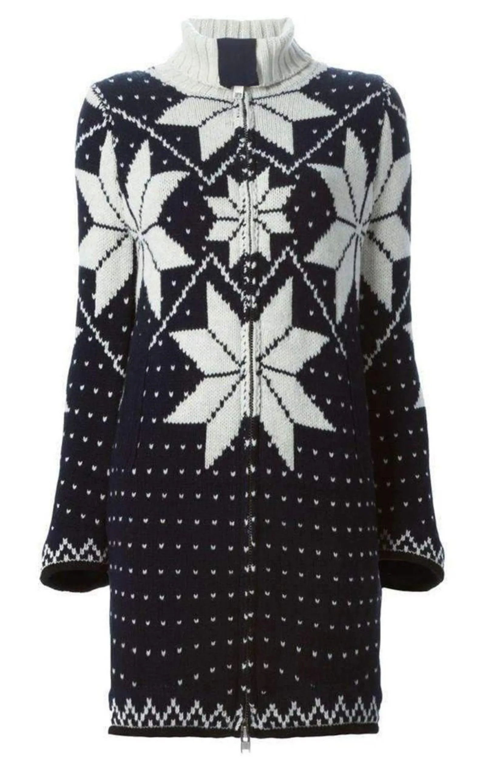 Luck Jacquard Long Cardigan Coat sold by Runaway Catalog