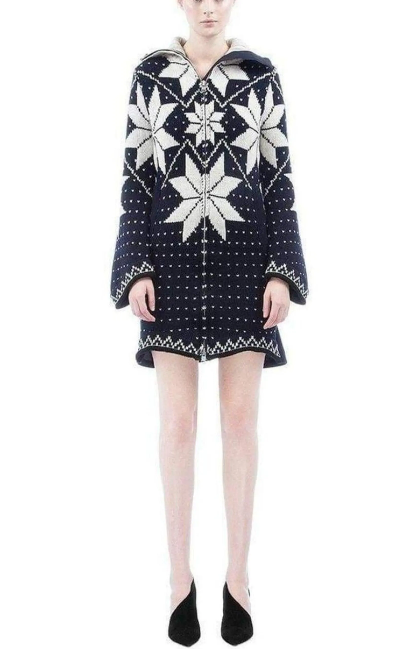 Luck Jacquard Long Cardigan Coat sold by Runaway Catalog product image thumbnail 2