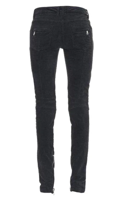 Velvet Biker Jeans made by Balmain