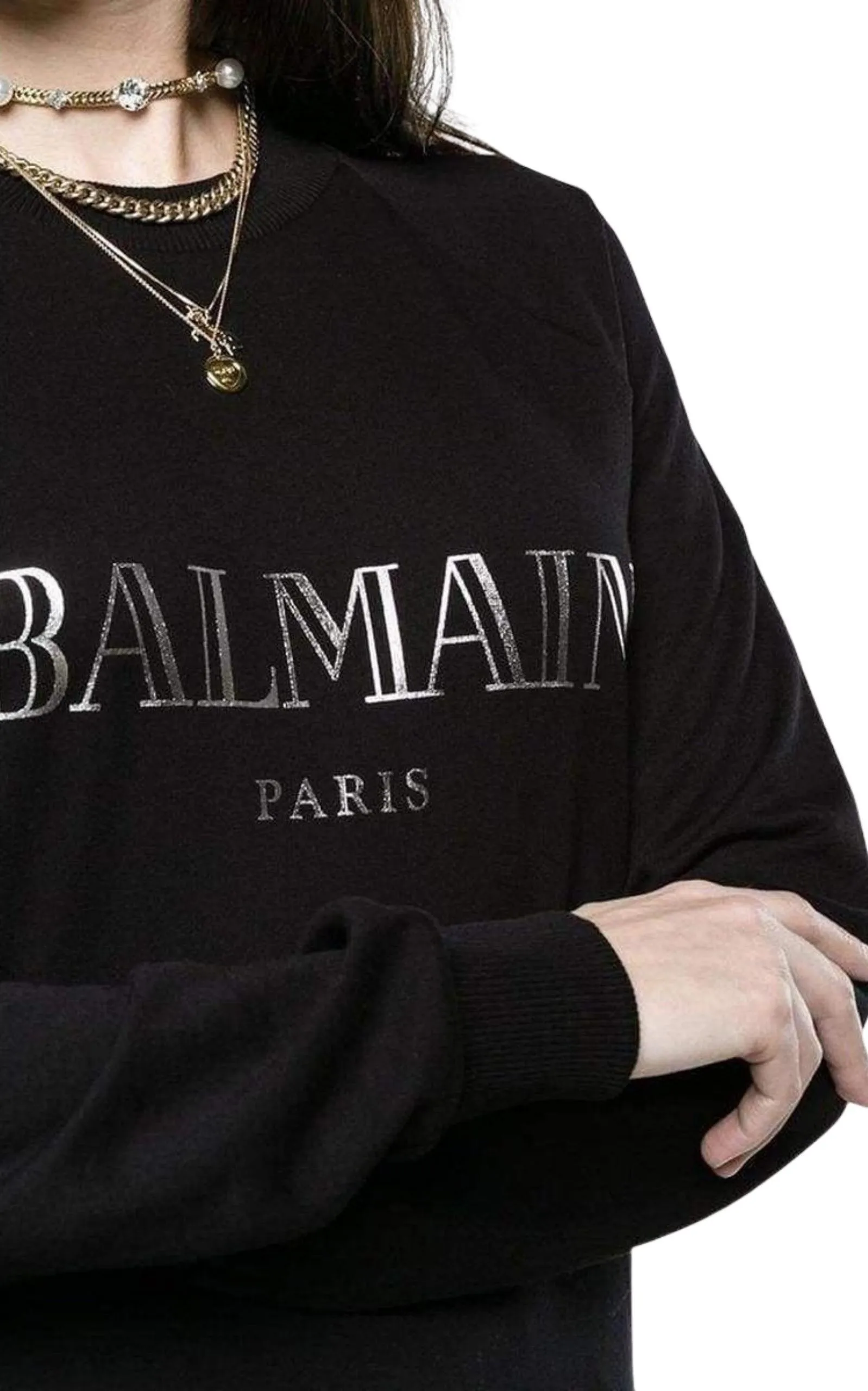 Crewneck Silver Logo Sweatshirt sold by Runaway Catalog product image thumbnail 4