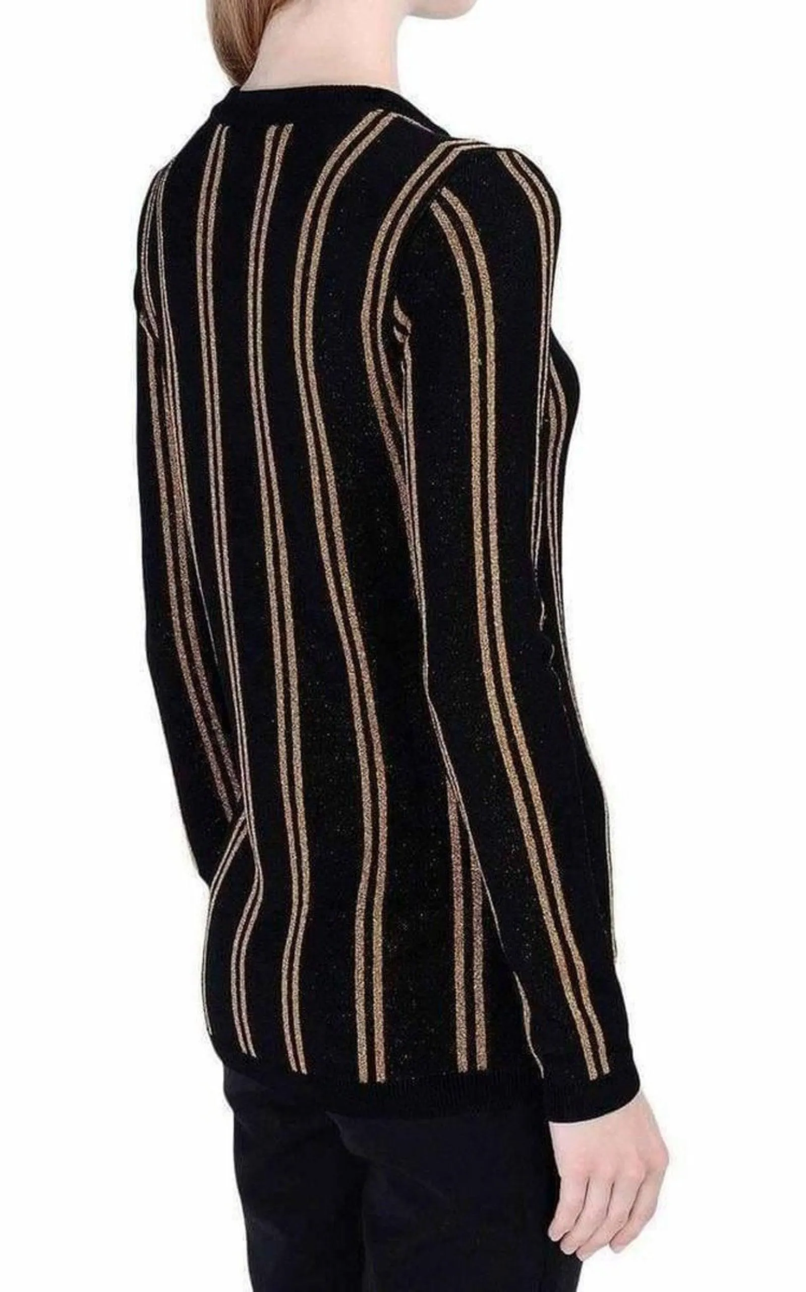 Black And Gold Striped Sweater sold by Runaway Catalog product image thumbnail 4