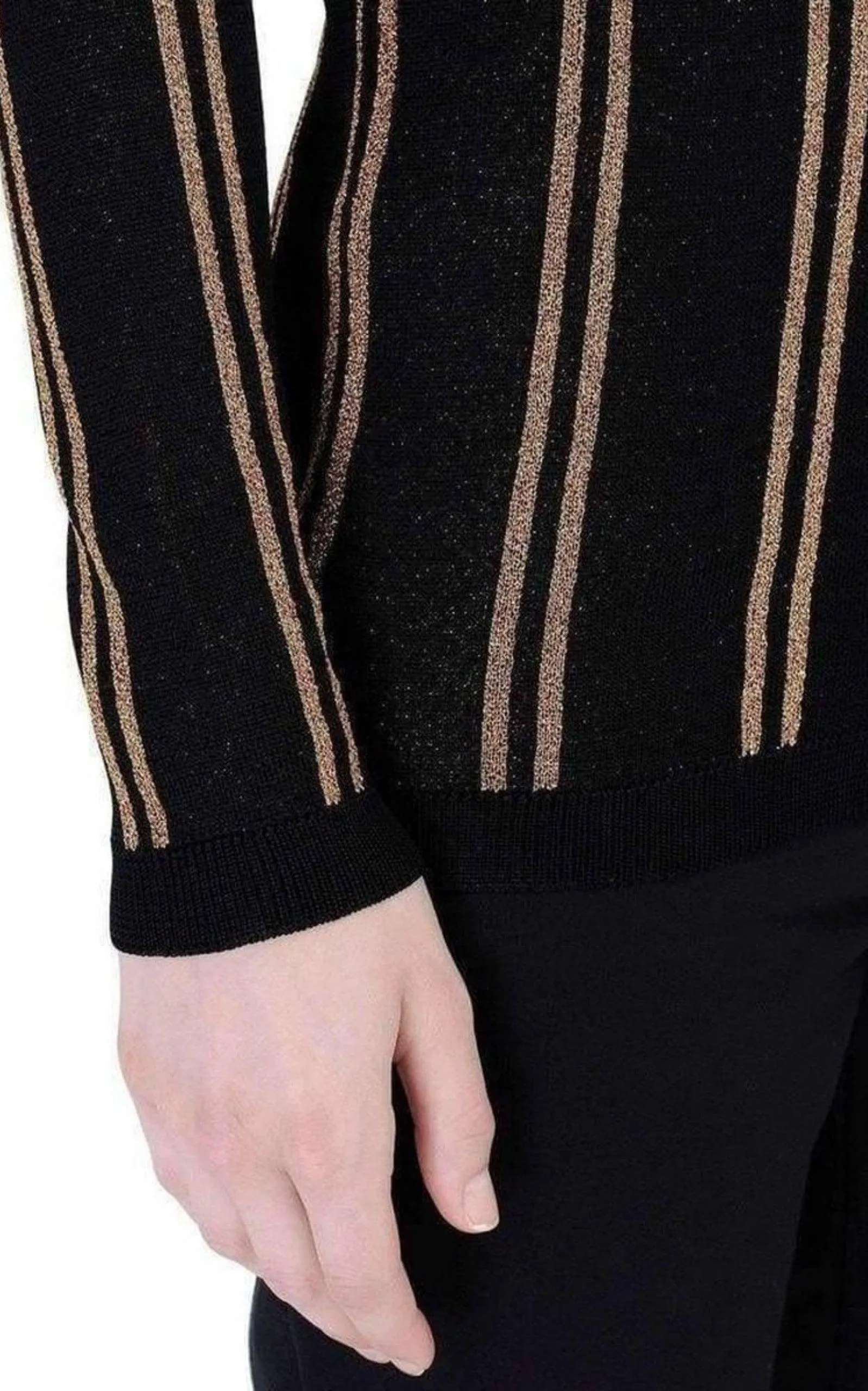 Black And Gold Striped Sweater sold by Runaway Catalog product image thumbnail 5